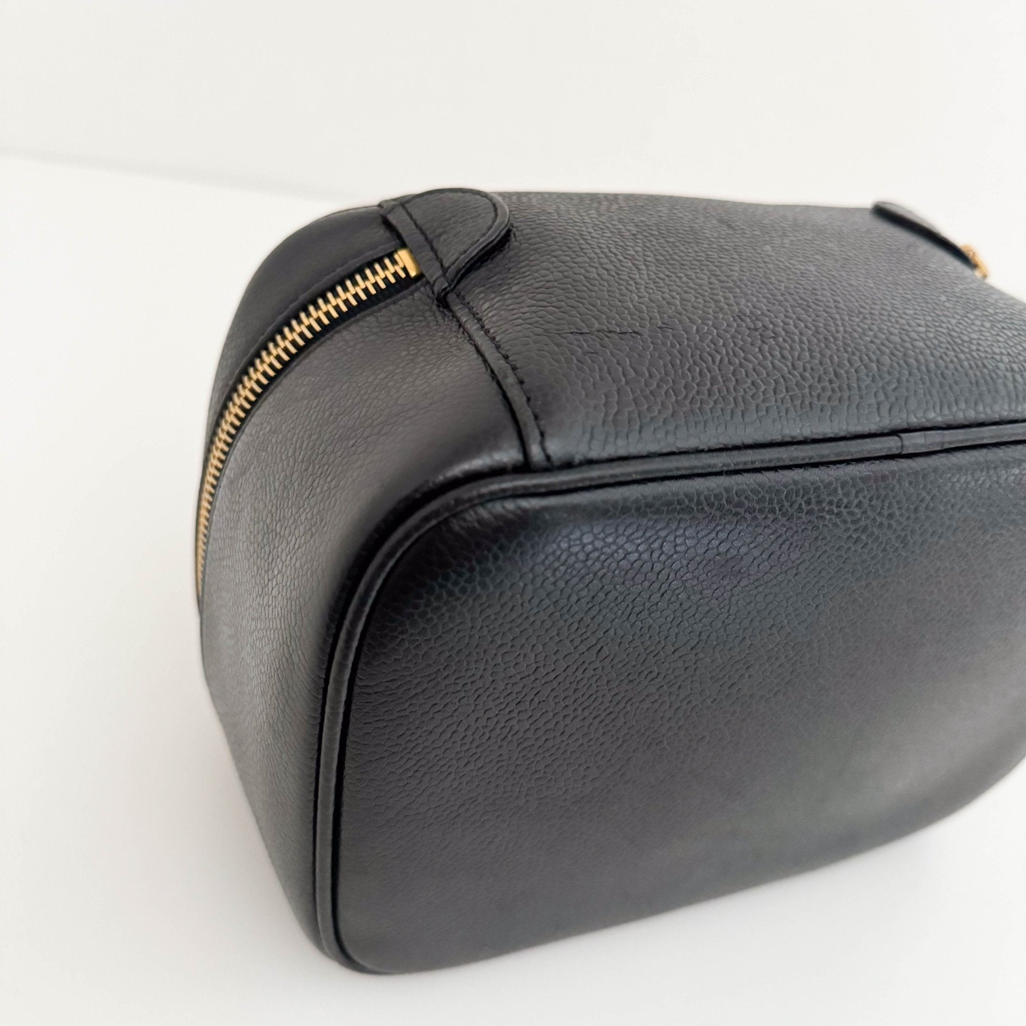 CHANEL Caviar CC Vanity Cosmetic Case Black, in , Sold by HIVE PRELOVED - Handle Bags, ,