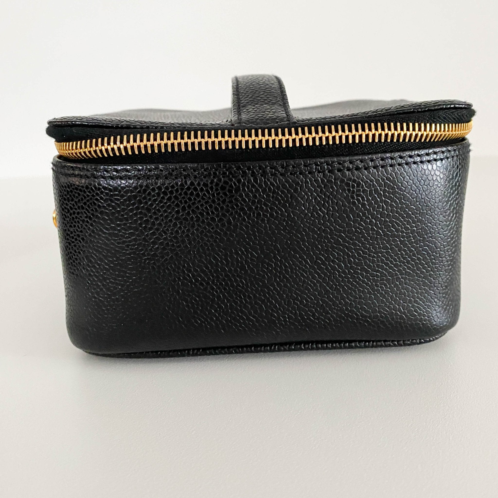 CHANEL Caviar CC Vanity Cosmetic Case Black, in , Sold by HIVE PRELOVED - Handle Bags, ,