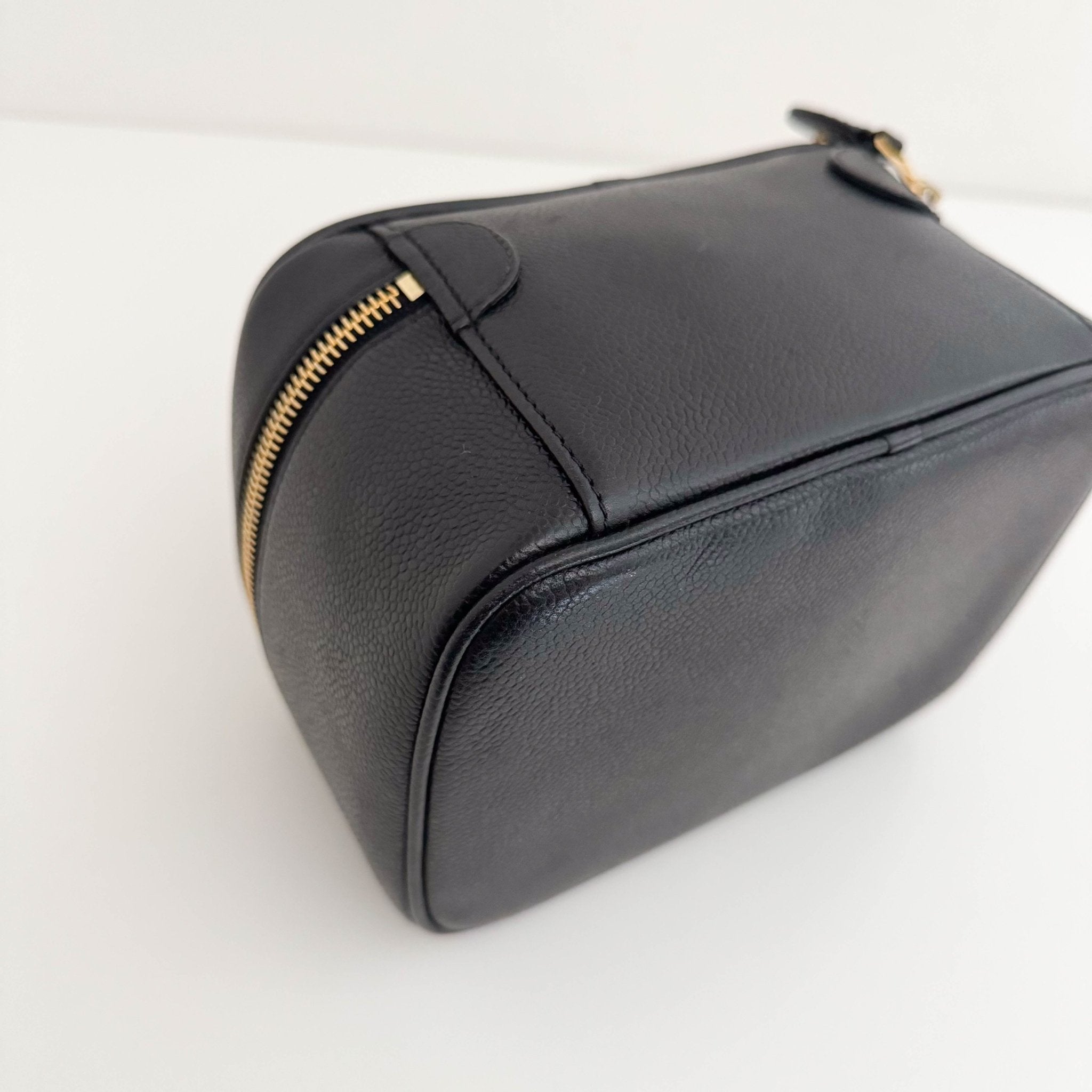CHANEL Caviar CC Vanity Cosmetic Case Black, in , Sold by HIVE PRELOVED - Handle Bags, ,