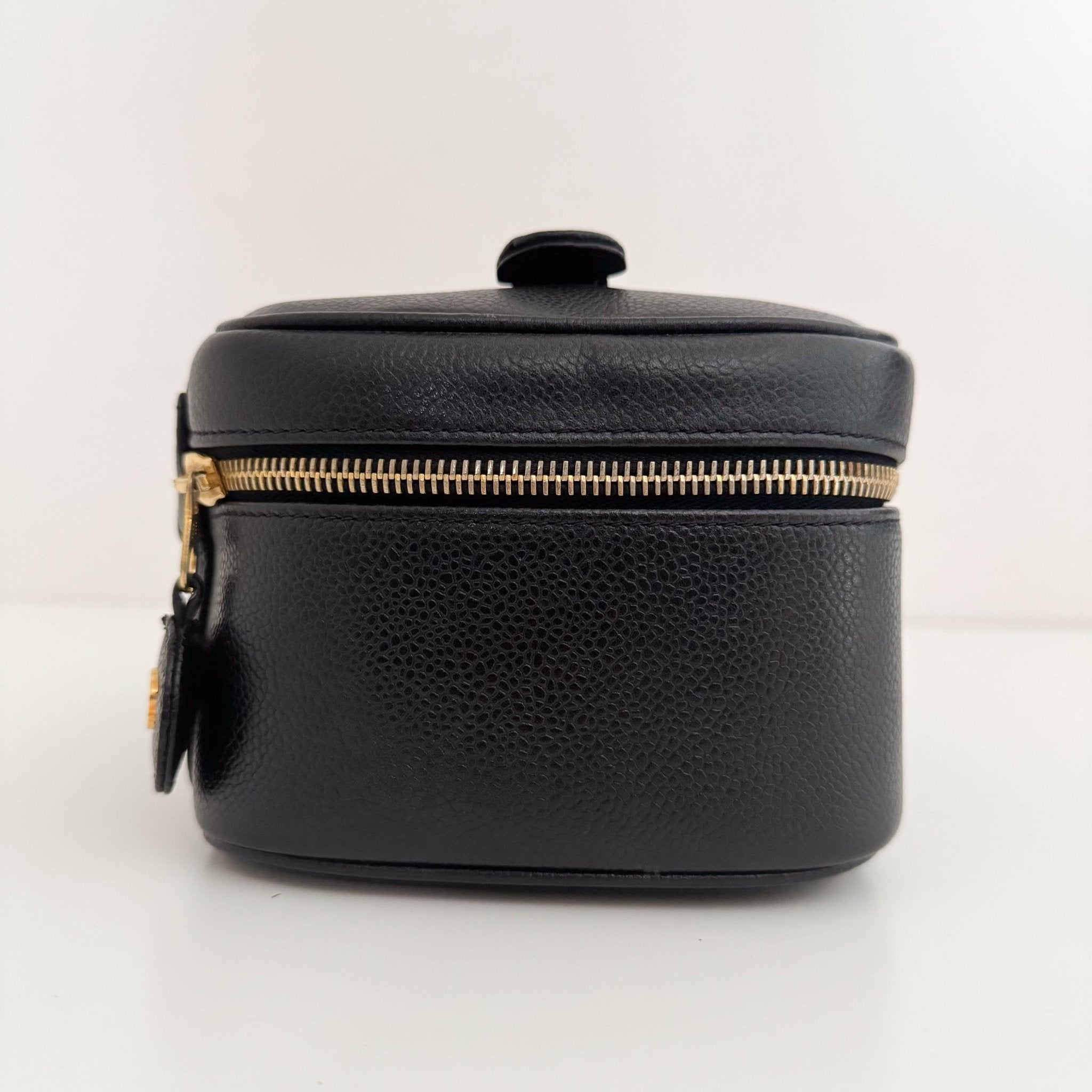 CHANEL Caviar CC Vanity Cosmetic Case Black, in , Sold by HIVE PRELOVED - Handle Bags, ,