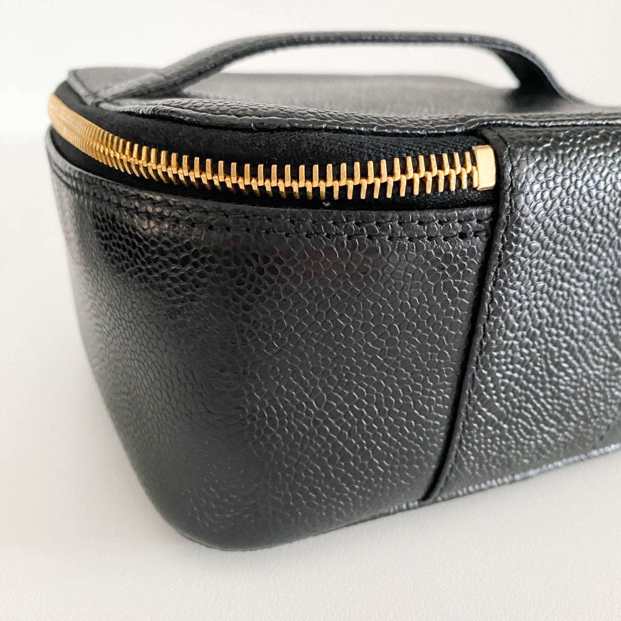 CHANEL Caviar CC Vanity Cosmetic Case Black, in , Sold by HIVE PRELOVED - Handle Bags, ,