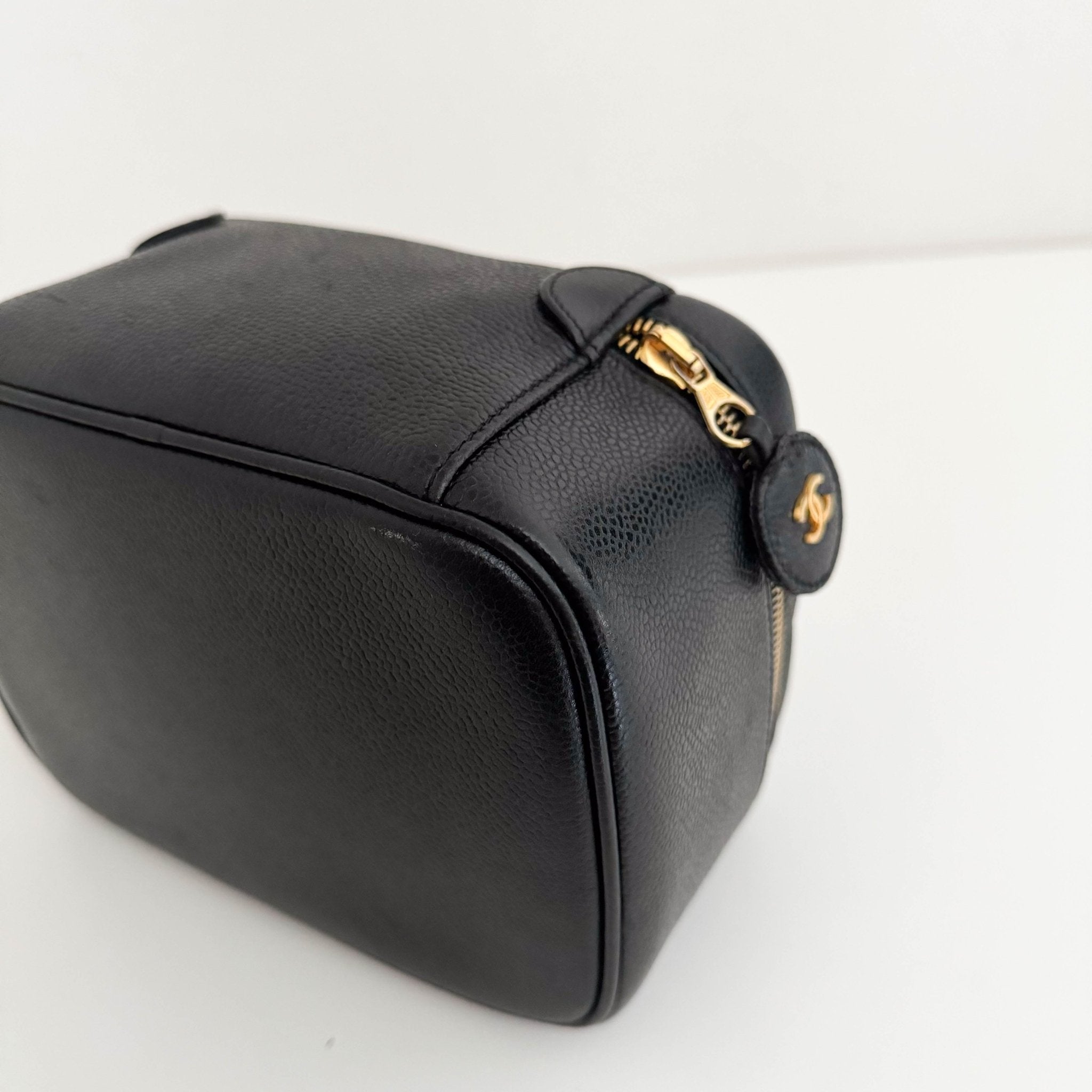 CHANEL Caviar CC Vanity Cosmetic Case Black, in , Sold by HIVE PRELOVED - Handle Bags, ,