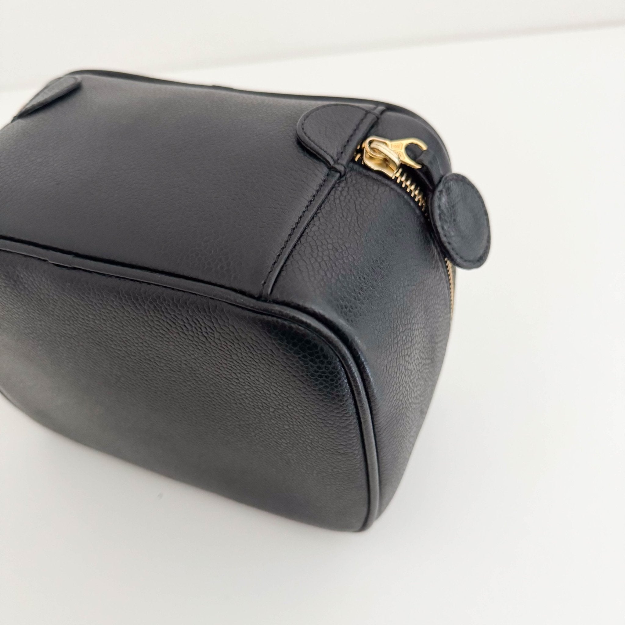 CHANEL Caviar CC Vanity Cosmetic Case Black, in , Sold by HIVE PRELOVED - Handle Bags, ,