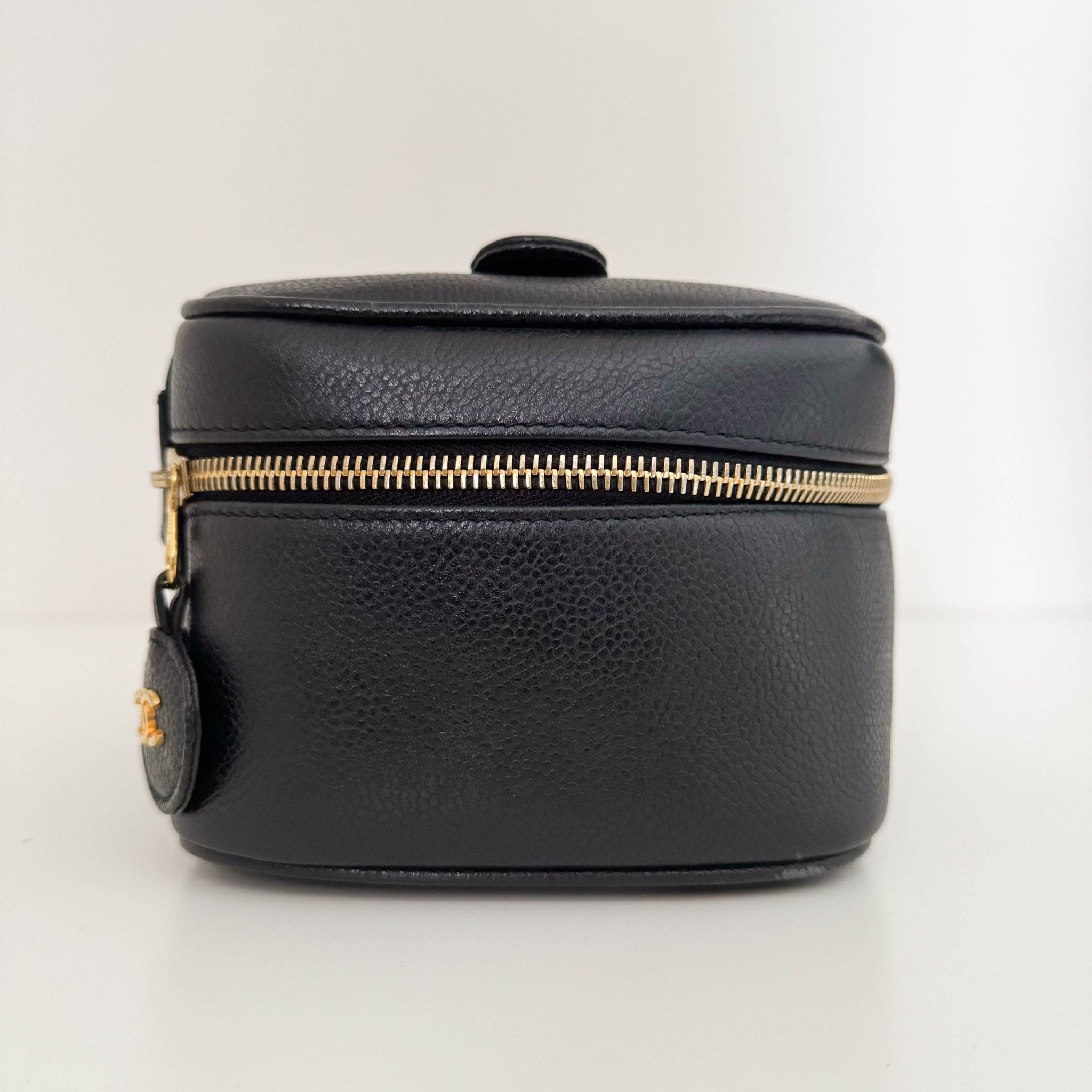 CHANEL Caviar CC Vanity Cosmetic Case Black, in , Sold by HIVE PRELOVED - Handle Bags, ,