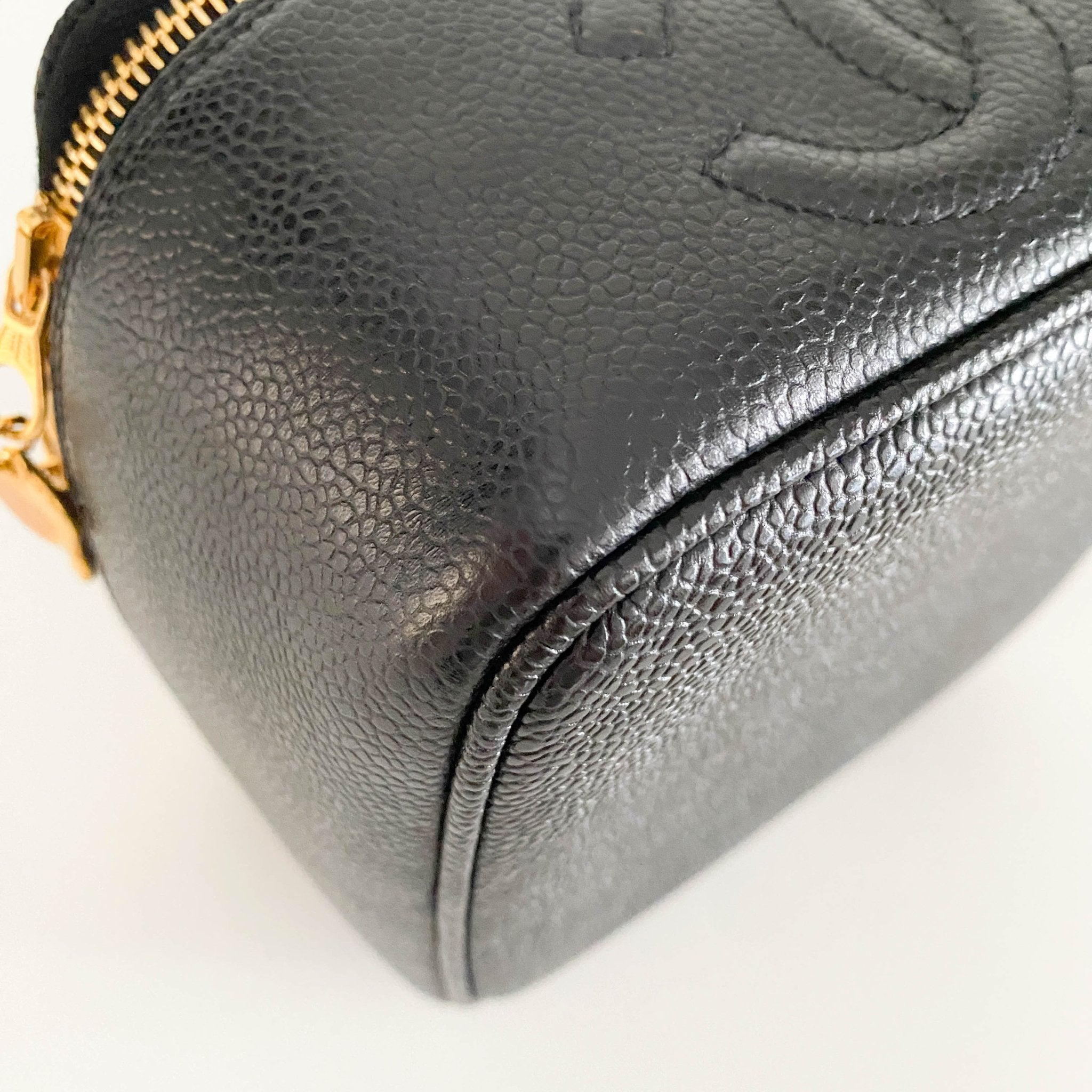 CHANEL Caviar CC Vanity Cosmetic Case Black, in , Sold by HIVE PRELOVED - Handle Bags, ,