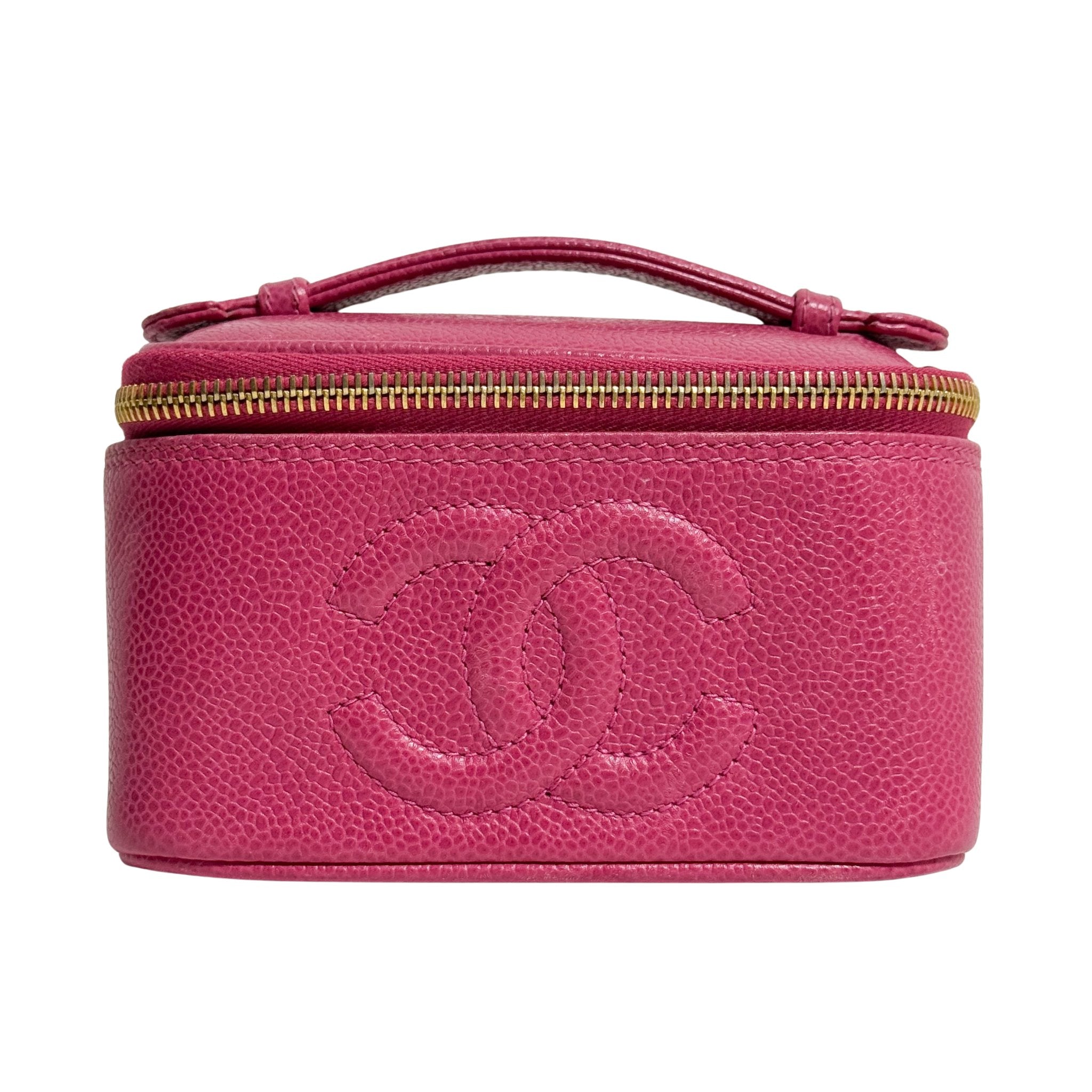 CHANEL Caviar Skin Mini Vanity Case Pink, in , Sold by HIVE PRELOVED - Handle Bags, ,