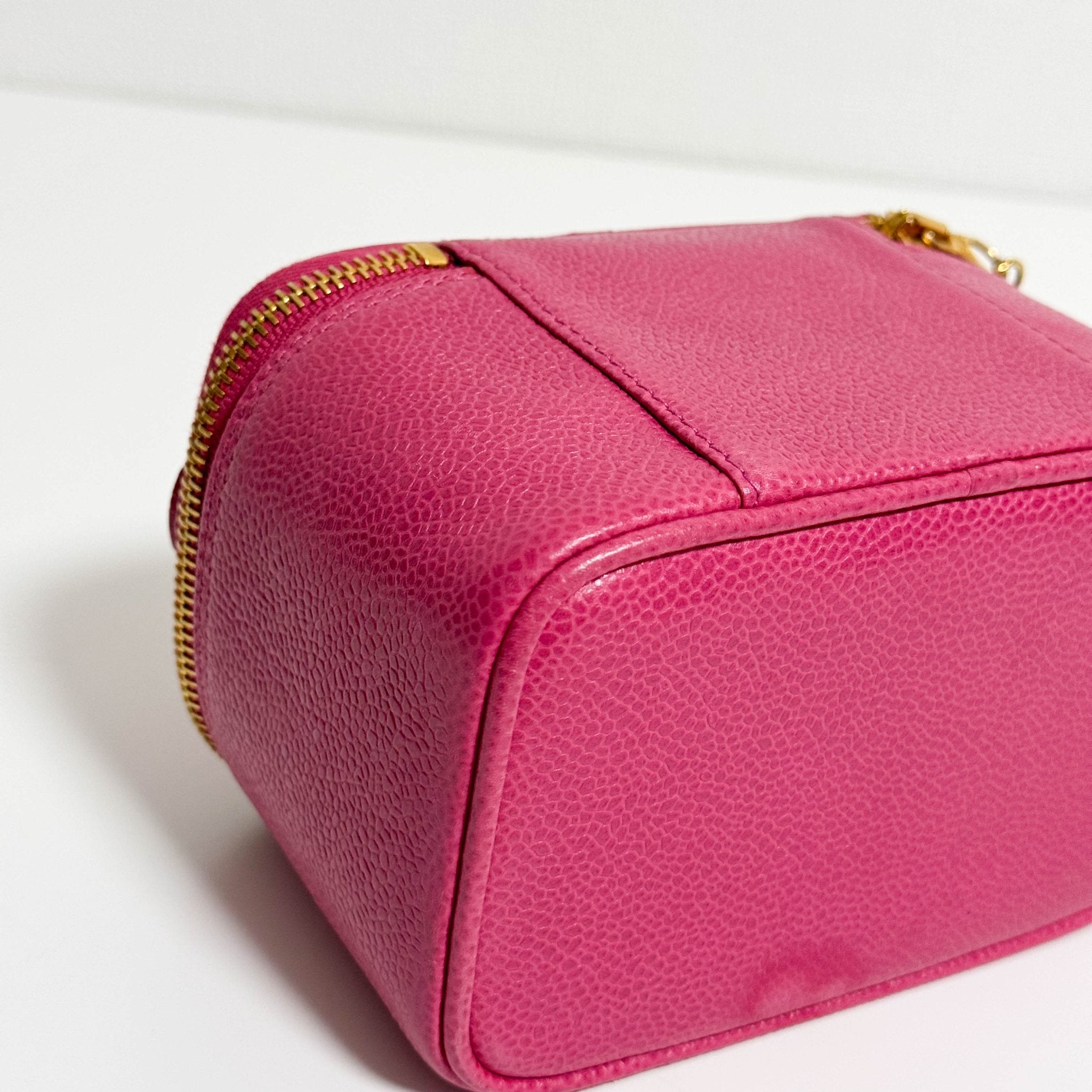 CHANEL Caviar Skin Mini Vanity Case Pink, in , Sold by HIVE PRELOVED - Handle Bags, ,