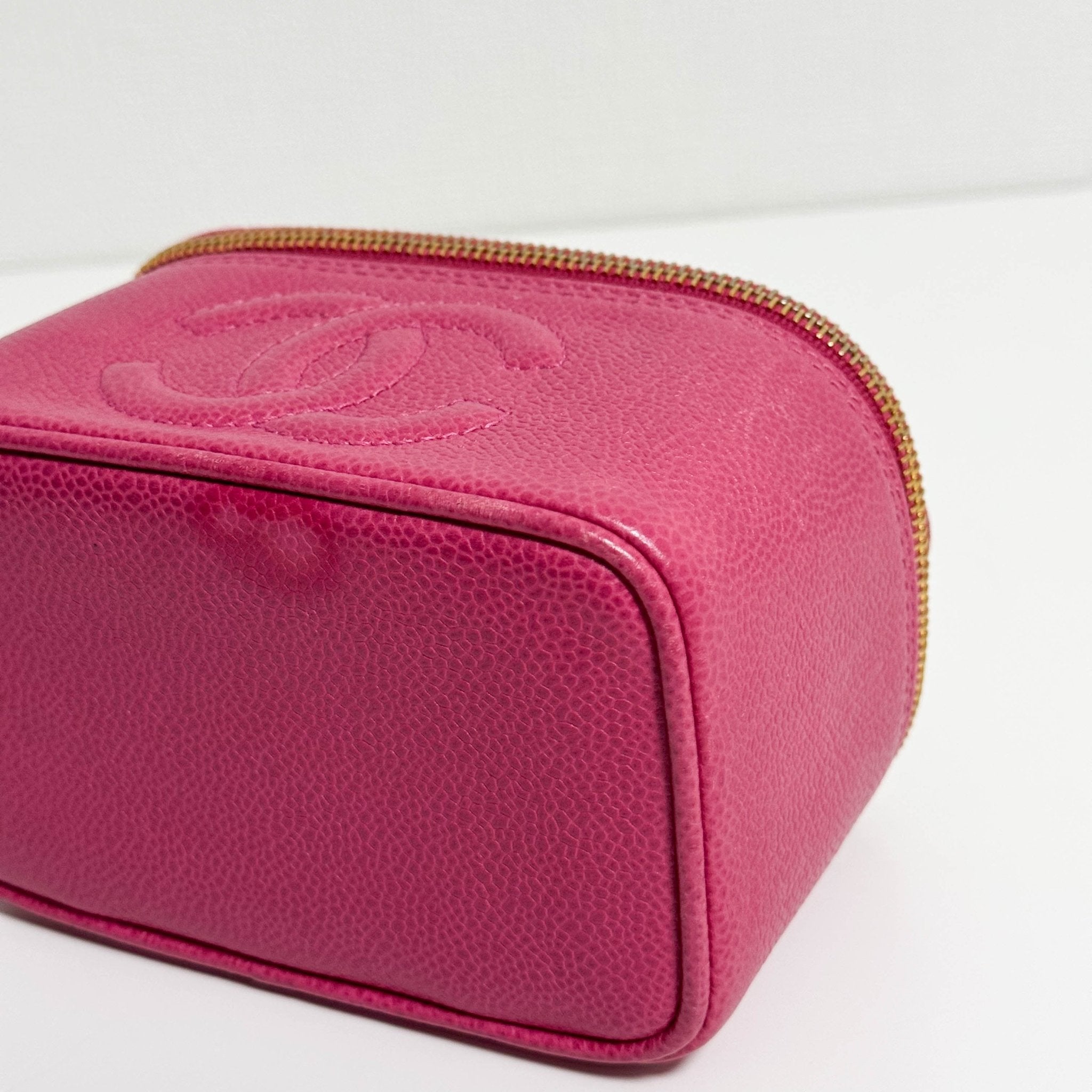 CHANEL Caviar Skin Mini Vanity Case Pink, in , Sold by HIVE PRELOVED - Handle Bags, ,
