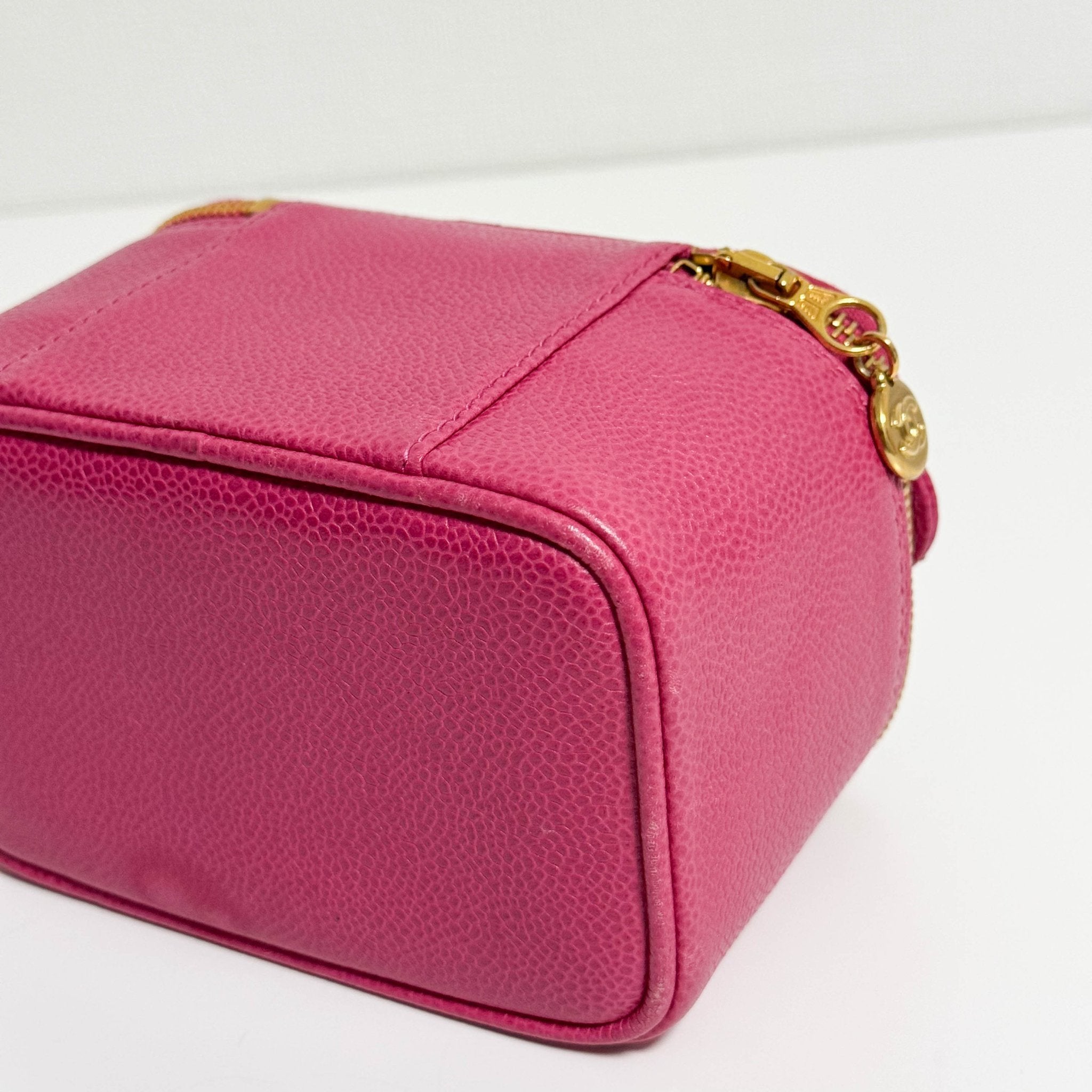 CHANEL Caviar Skin Mini Vanity Case Pink, in , Sold by HIVE PRELOVED - Handle Bags, ,