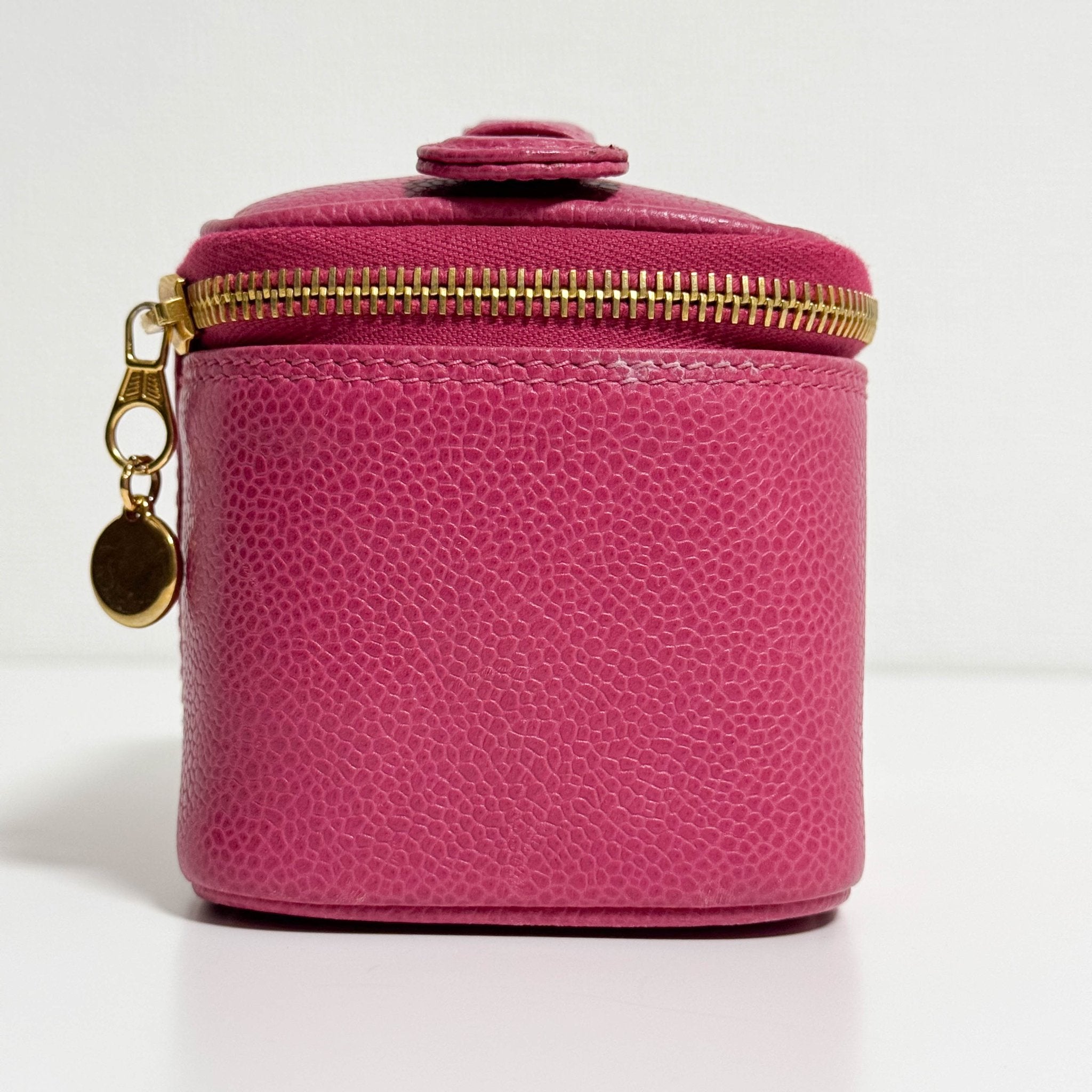 CHANEL Caviar Skin Mini Vanity Case Pink, in , Sold by HIVE PRELOVED - Handle Bags, ,