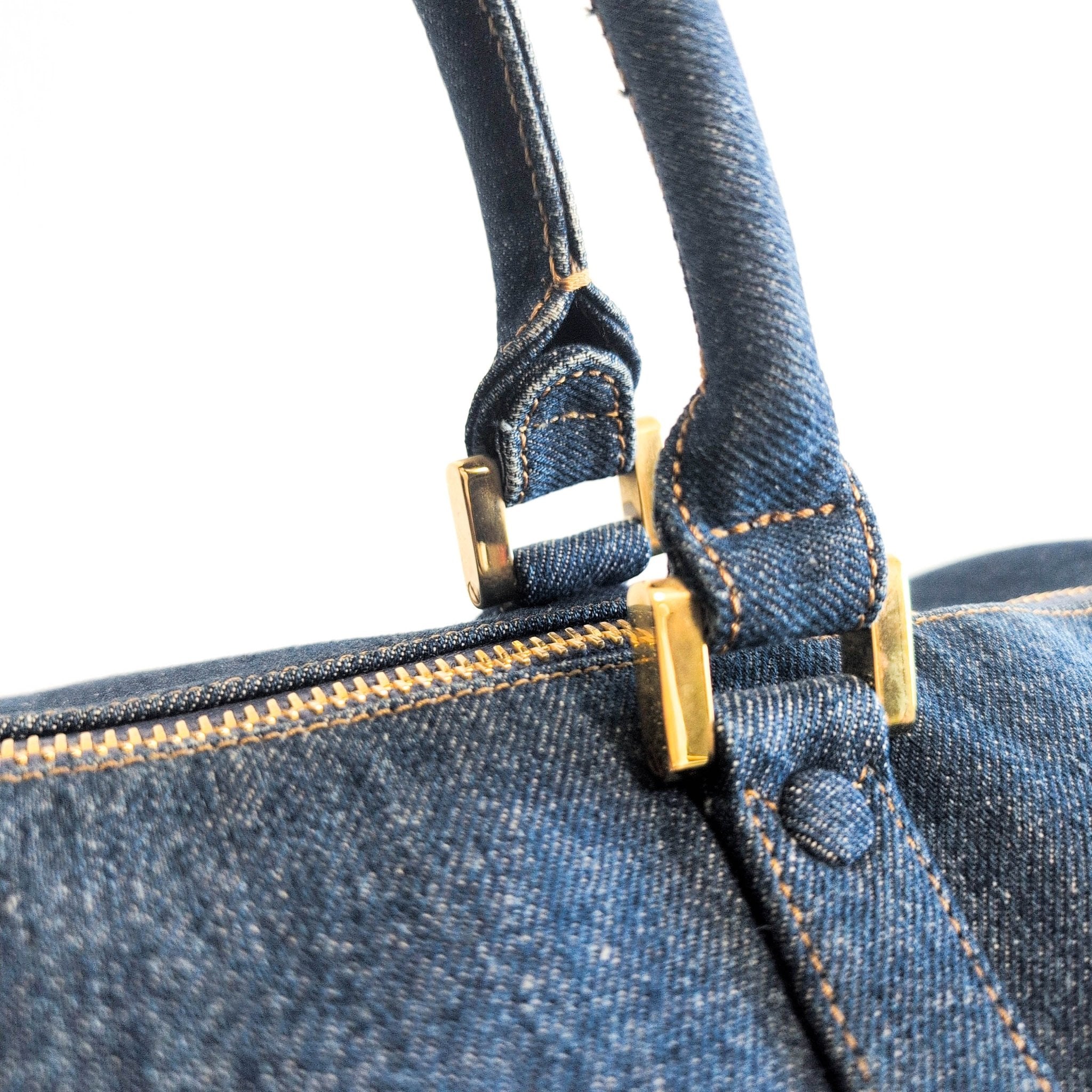 CHANEL CC Denim Boston Bag, in , Sold by HIVE PRELOVED - Travel bags, ,