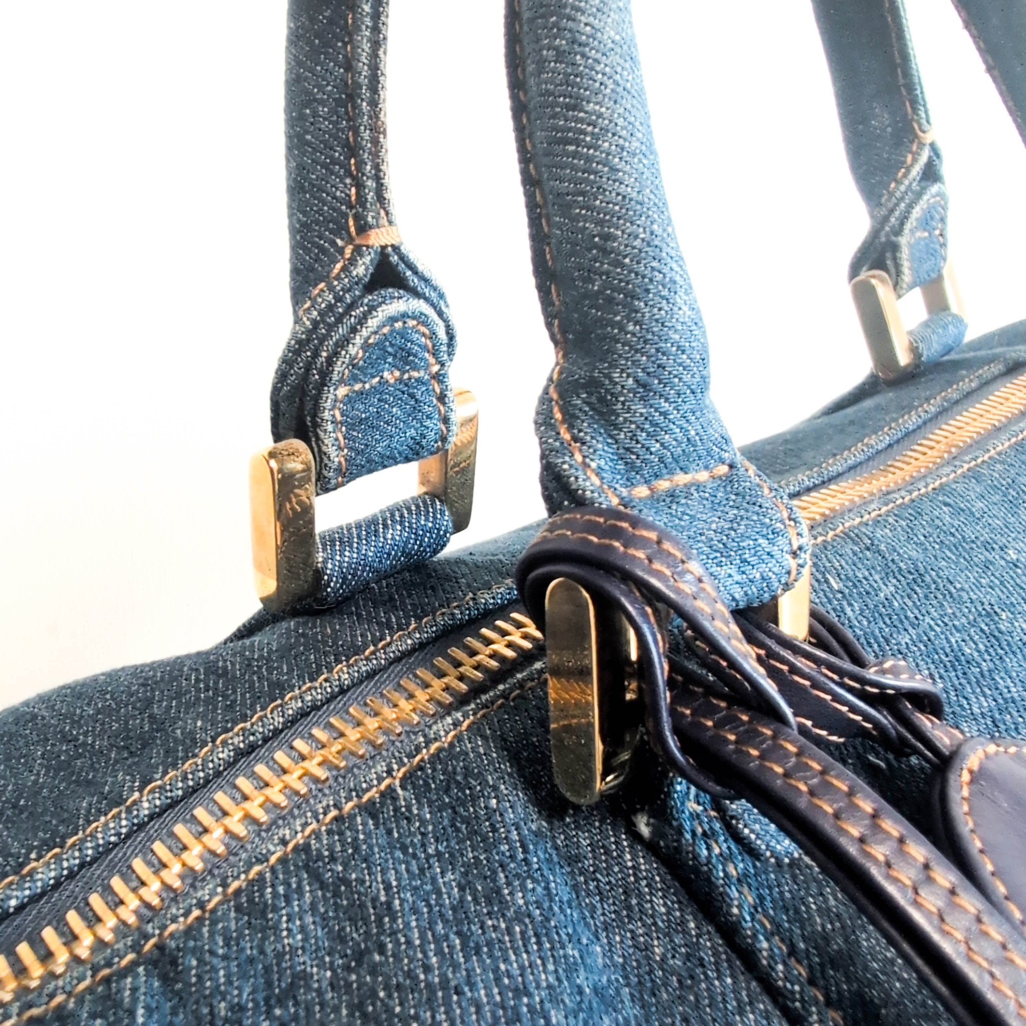 CHANEL CC Denim Boston Bag, in , Sold by HIVE PRELOVED - Travel bags, ,