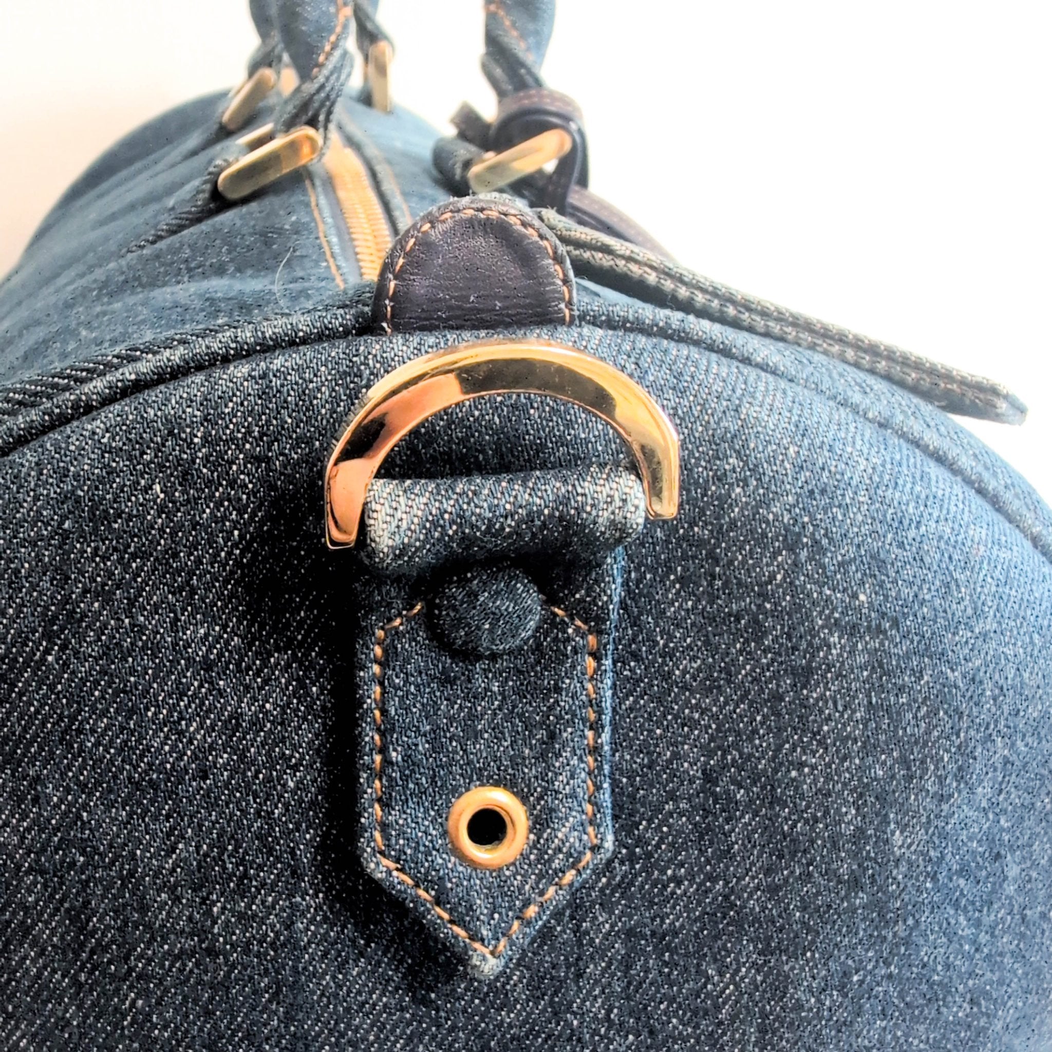 CHANEL CC Denim Boston Bag, in , Sold by HIVE PRELOVED - Travel bags, ,