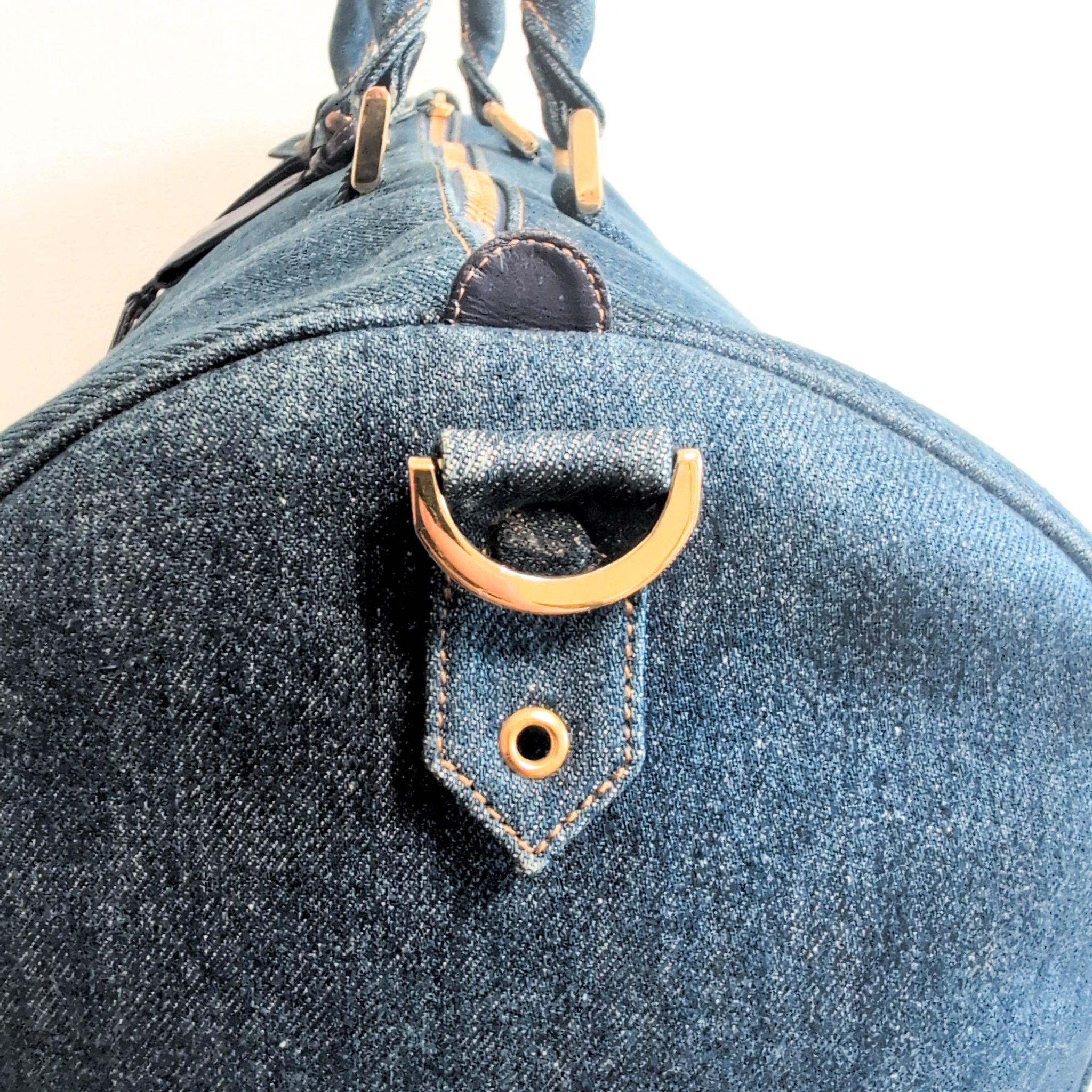 CHANEL CC Denim Boston Bag, in , Sold by HIVE PRELOVED - Travel bags, ,