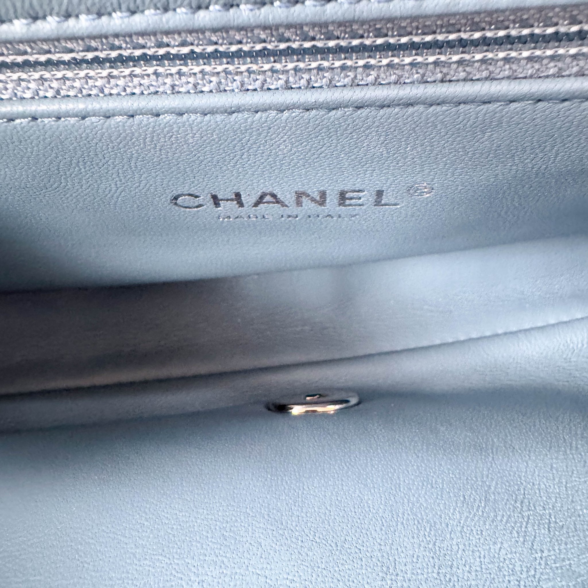 CHANEL CC Flap Waterfall Sequin Blue Double Chain Shoulder Bag, in , Sold by HIVE PRELOVED - Shoulder Bags, ,