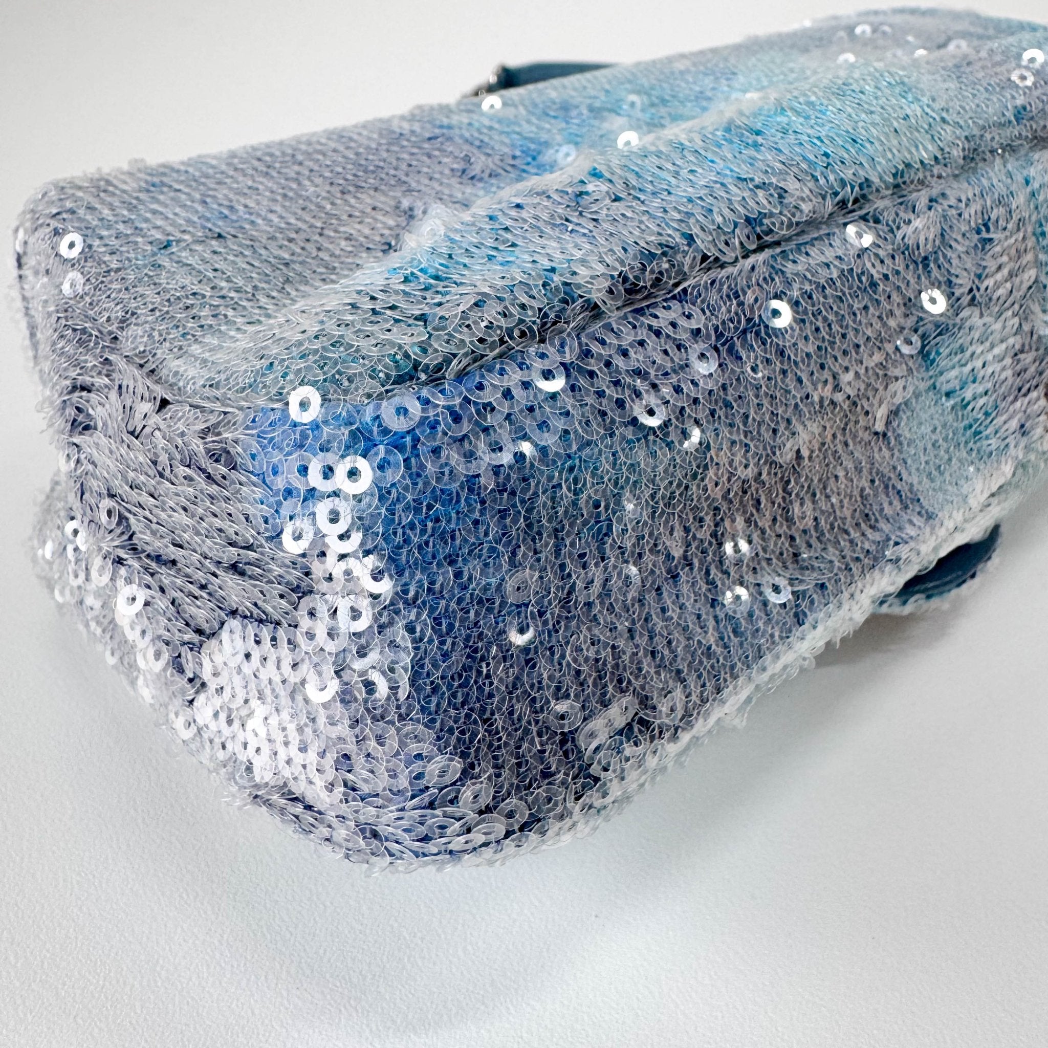 CHANEL CC Flap Waterfall Sequin Blue Double Chain Shoulder Bag, in , Sold by HIVE PRELOVED - Shoulder Bags, ,