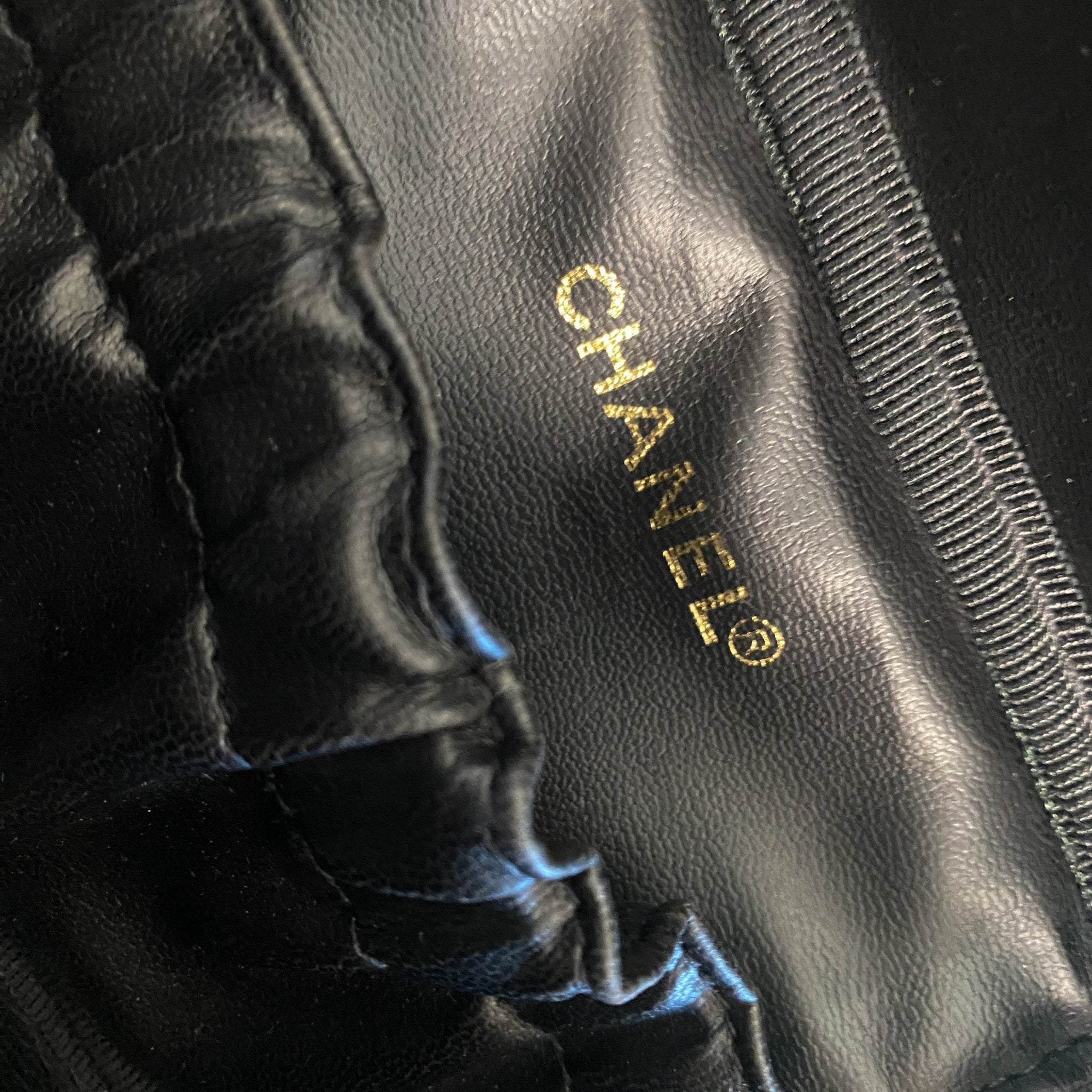 CHANEL CC Logo Vanity Case Aubergine Leather, in , Sold by HIVE PRELOVED - Handle Bags, ,