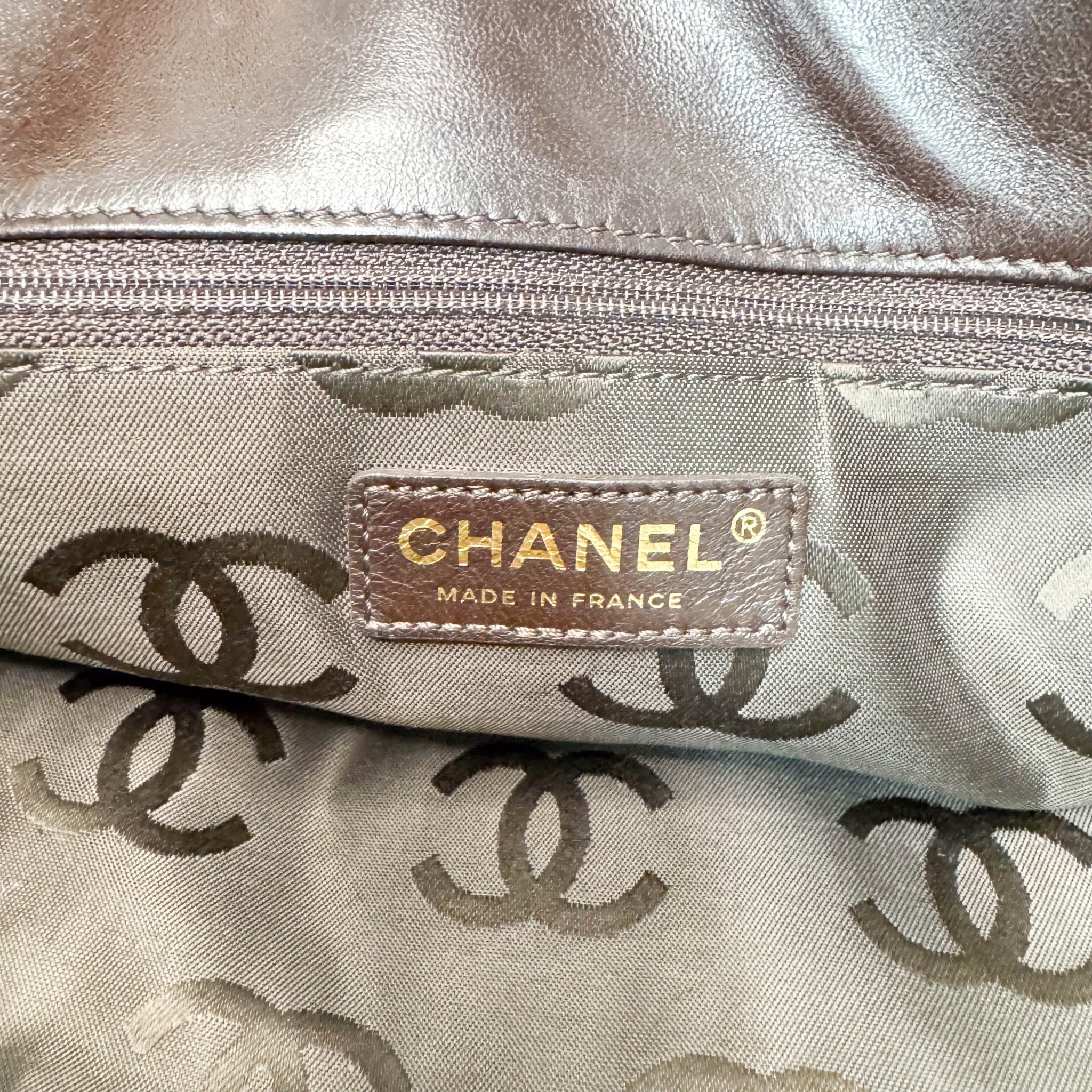 CHANEL CC Quilted Coated Raffia Brown Chain Tote Bag, in , Sold by HIVE PRELOVED - Totes, ,