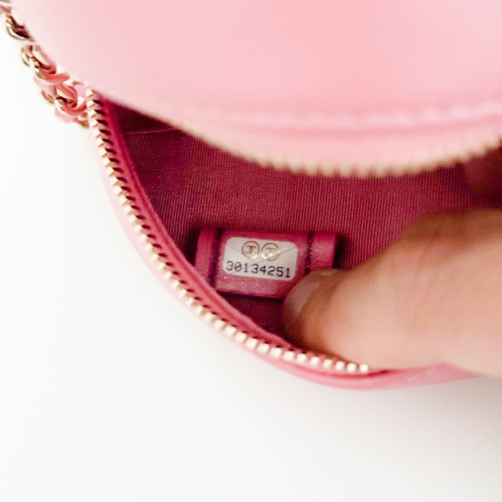 CHANEL CC Quilted Lambskin Round Pearl Pink Chain Crossbody Bag, in , Sold by HIVE PRELOVED - Crossbody bags, Mini bags,