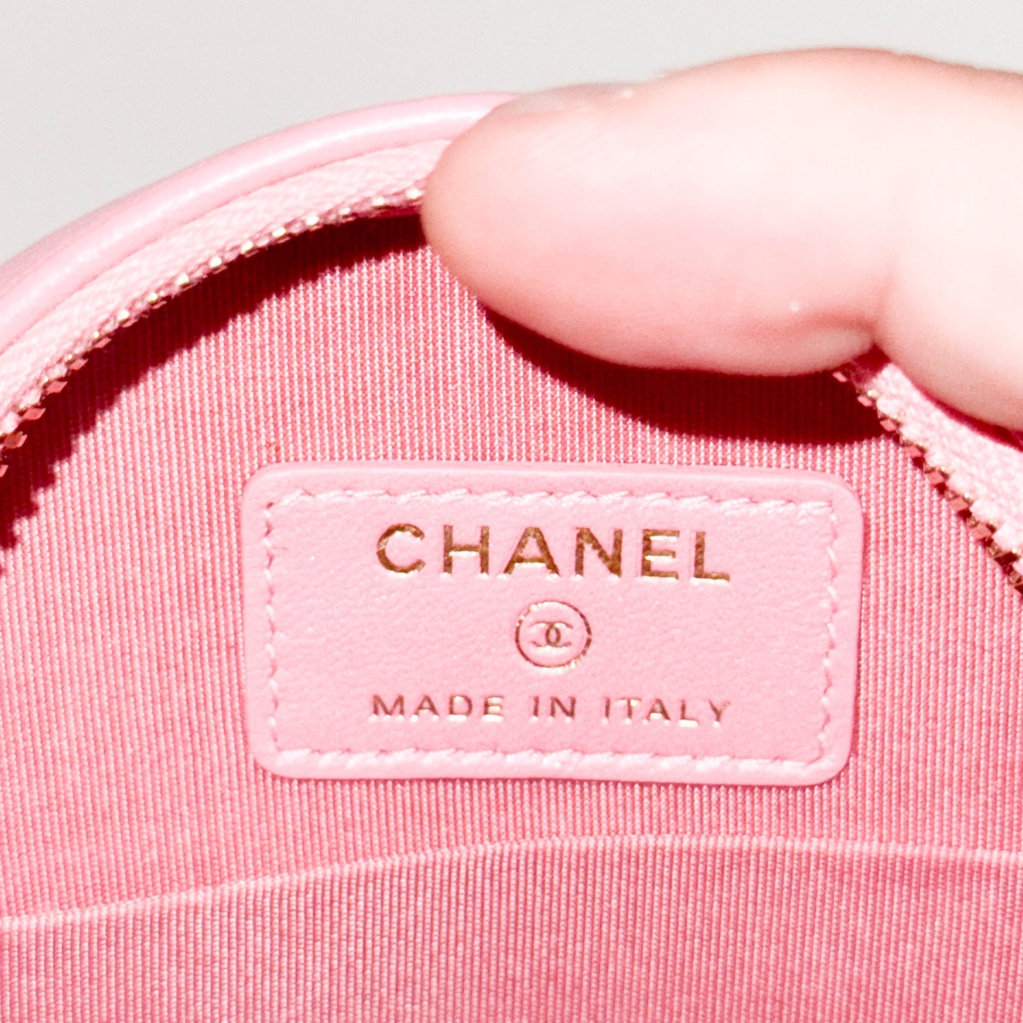 CHANEL CC Quilted Lambskin Round Pearl Pink Chain Crossbody Bag, in , Sold by HIVE PRELOVED - Crossbody bags, Mini bags,