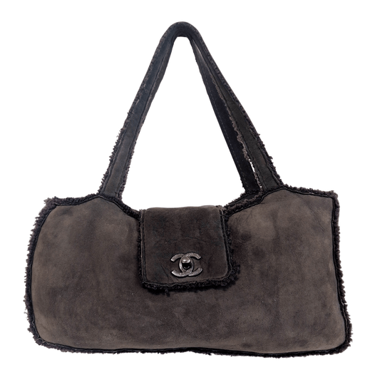 CHANEL CC Turnlock Brown Mouton Tote Bag, in , Sold by HIVE PRELOVED - Totes, ,