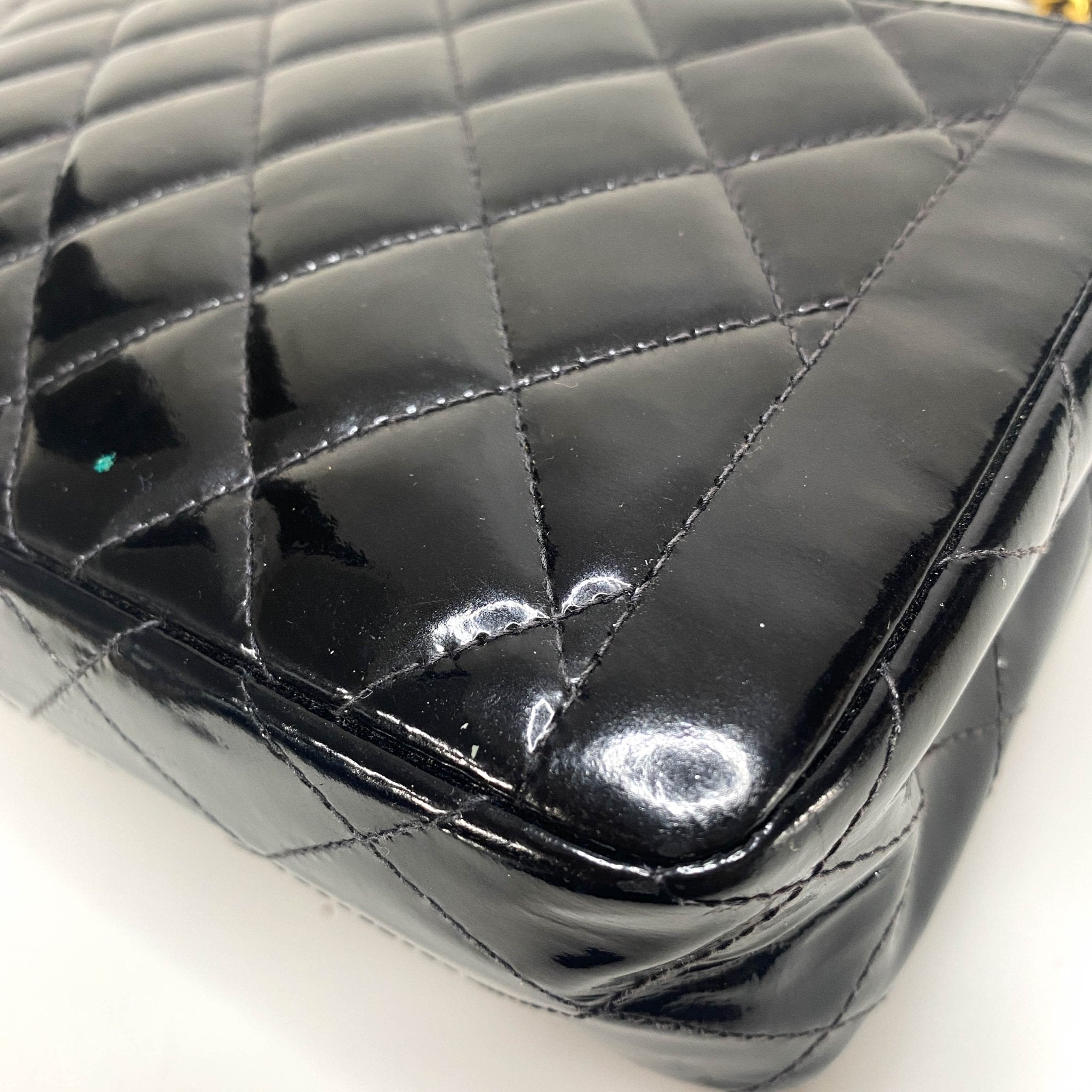 CHANEL CC Turnlock Patent Leather Single Classic Flap Chain Shoulder Bag, in , Sold by HIVE PRELOVED - Shoulder Bags, ,