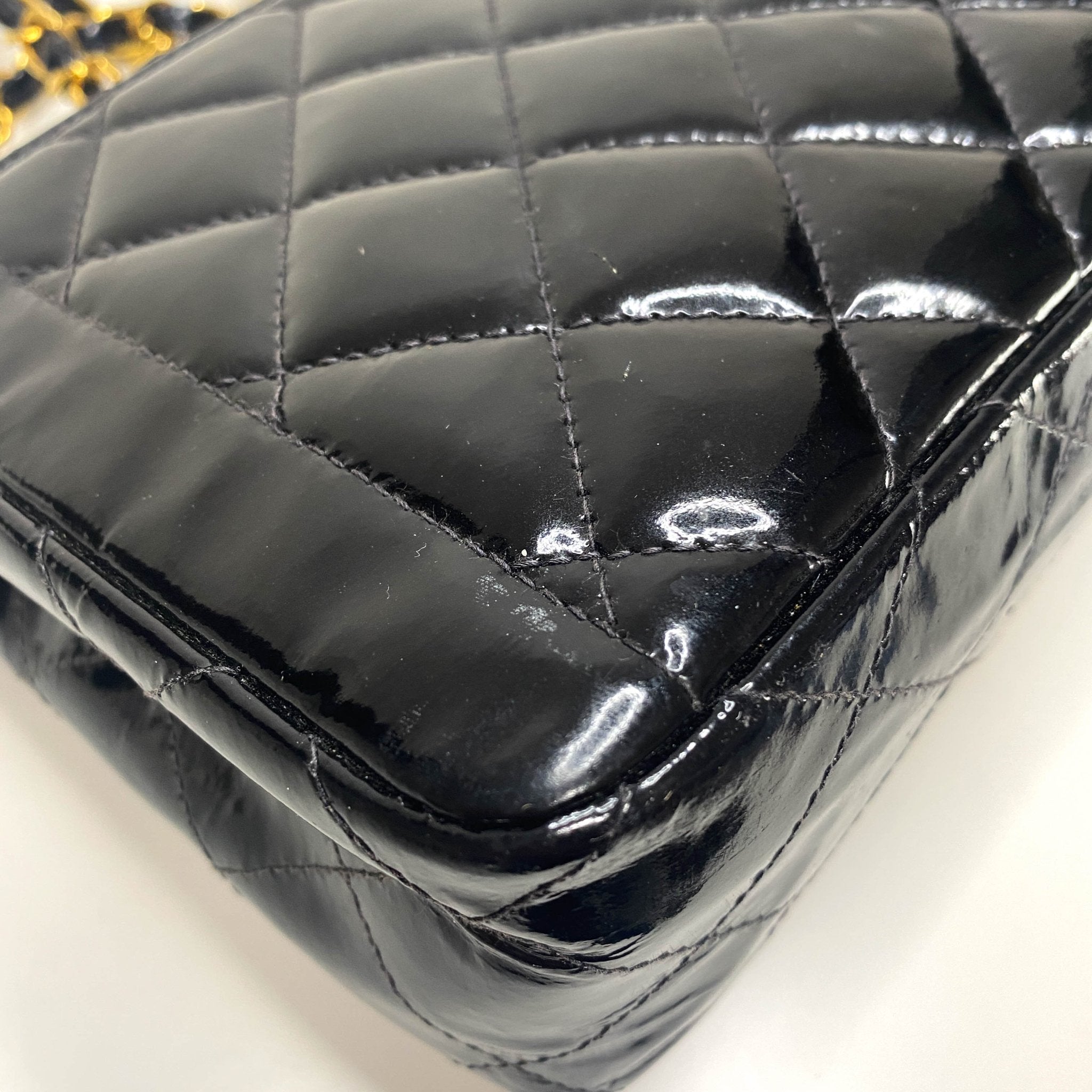 CHANEL CC Turnlock Patent Leather Single Classic Flap Chain Shoulder Bag, in , Sold by HIVE PRELOVED - Shoulder Bags, ,