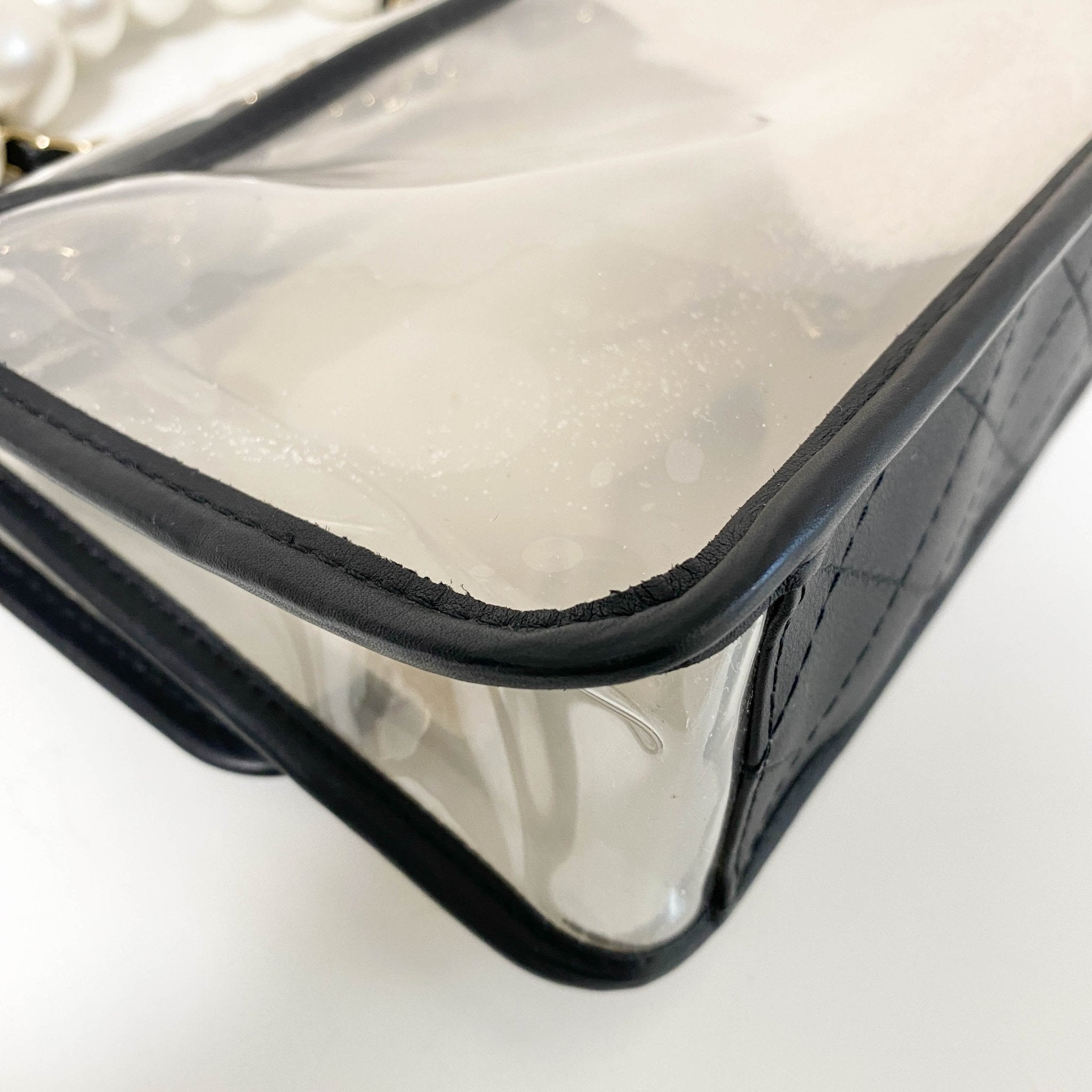 CHANEL Chanel Lambskin PVC Sand By The Sea Flap Bag With Pearl Strap, in , Sold by HIVE PRELOVED - Shoulder Bags, ,