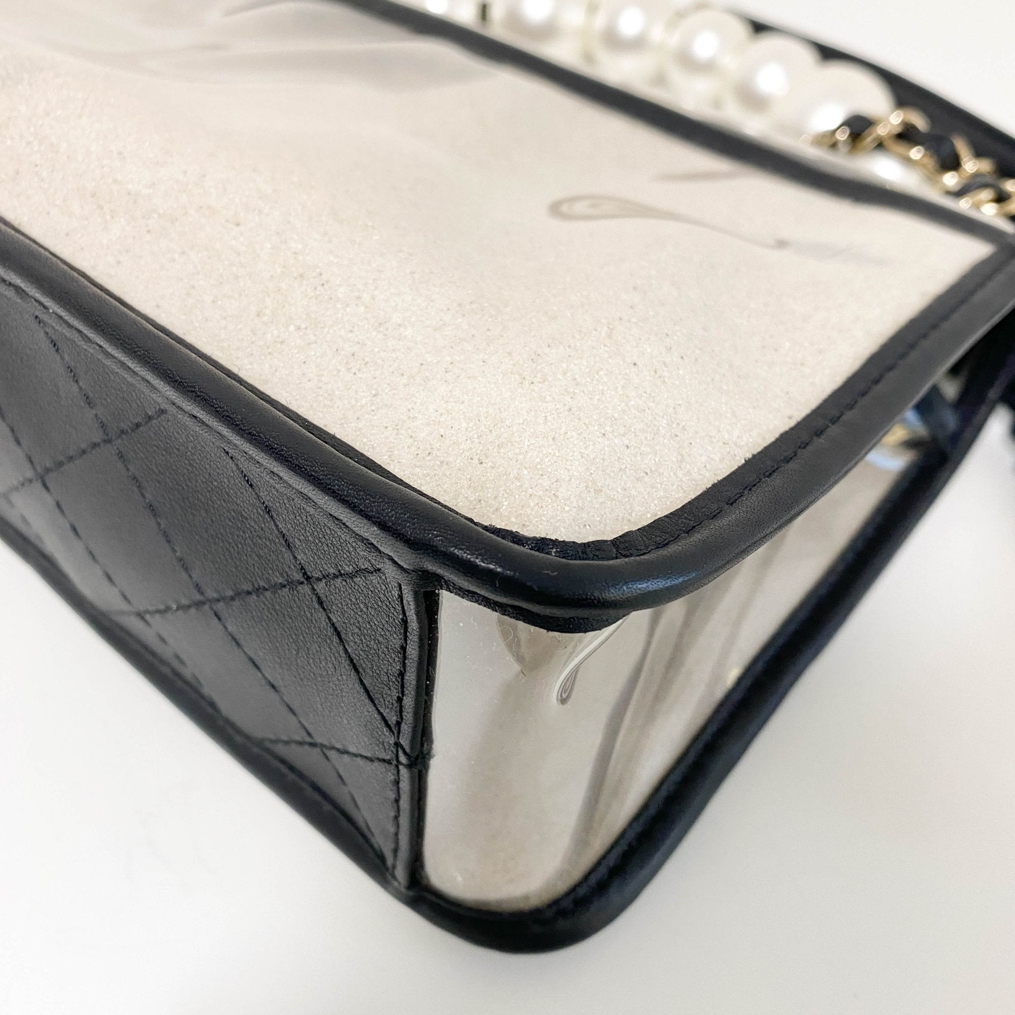 CHANEL Chanel Lambskin PVC Sand By The Sea Flap Bag With Pearl Strap, in , Sold by HIVE PRELOVED - Shoulder Bags, ,