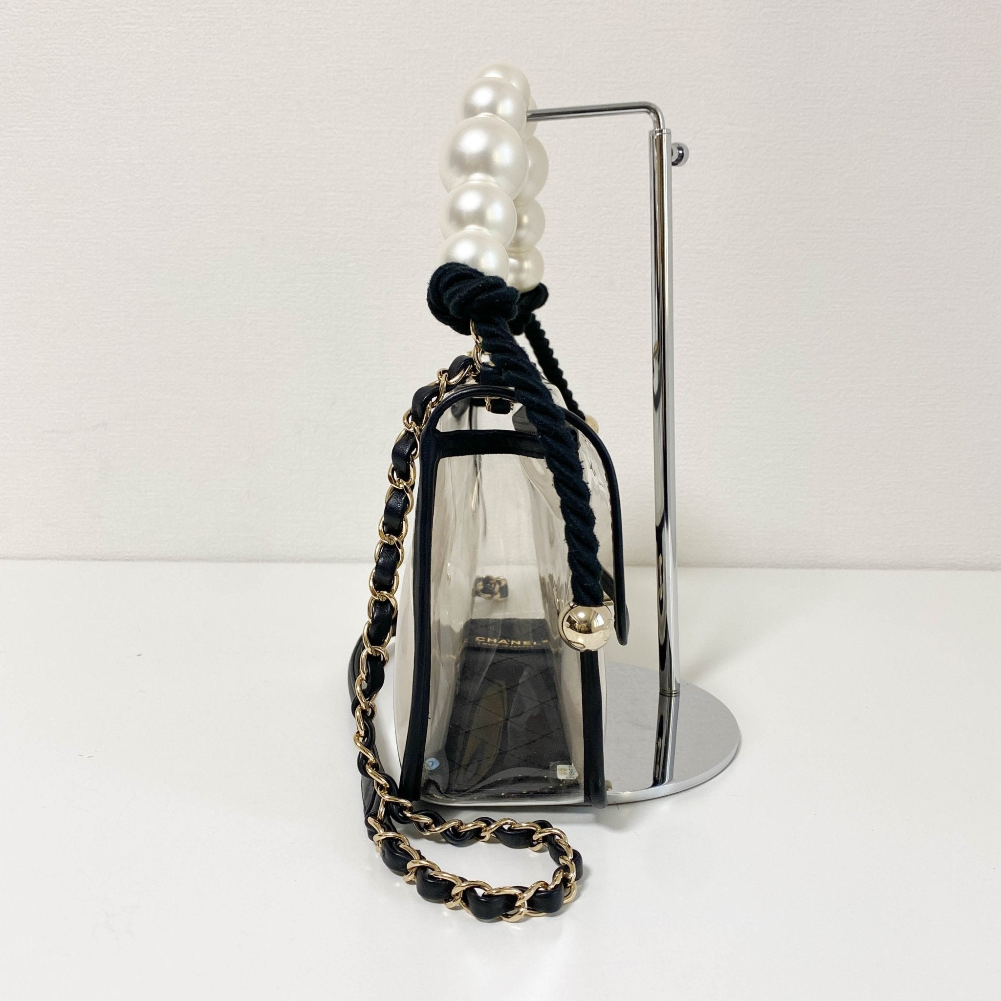 CHANEL Chanel Lambskin PVC Sand By The Sea Flap Bag With Pearl Strap, in , Sold by HIVE PRELOVED - Shoulder Bags, ,