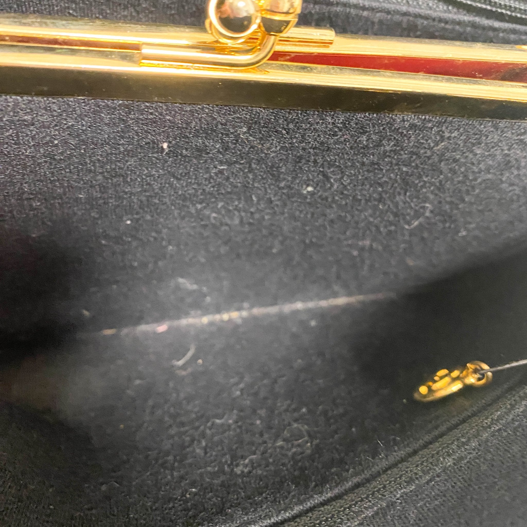 CHANEL Chevron Black Cotton Gold Bijou Chain Shoulder Bag, in , Sold by HIVE PRELOVED - Shoulder Bags, ,