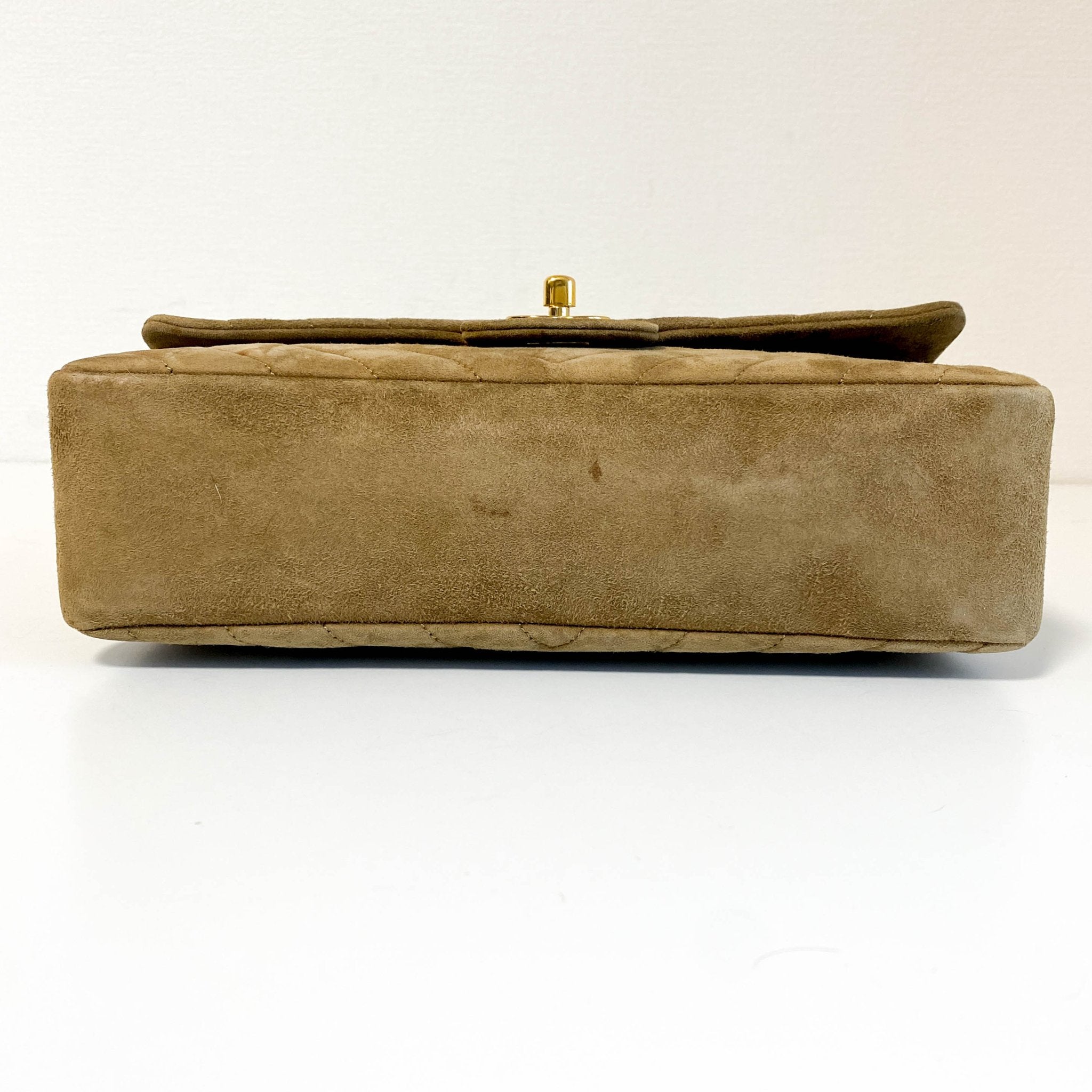 CHANEL Chevron V - stitch Suede W - flap Chain Shoulder Bag, in , Sold by HIVE PRELOVED - Shoulder Bags, ,