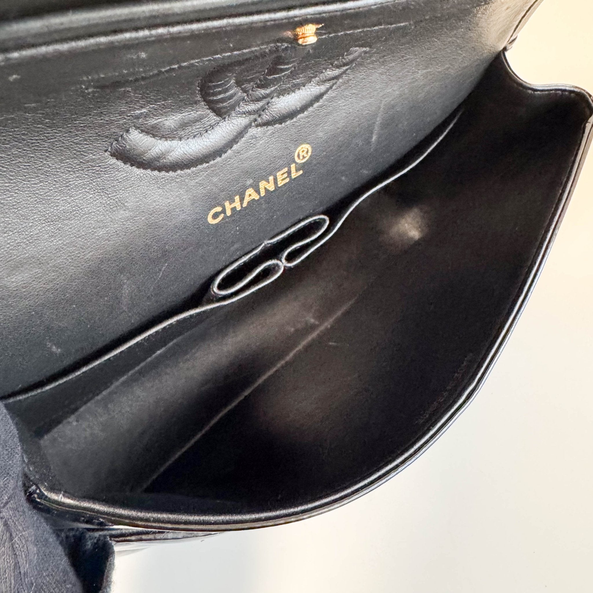 CHANEL Chevron Vernish Leather Chain Strap Shoulder Bag, in , Sold by HIVE PRELOVED - Shoulder Bags, ,