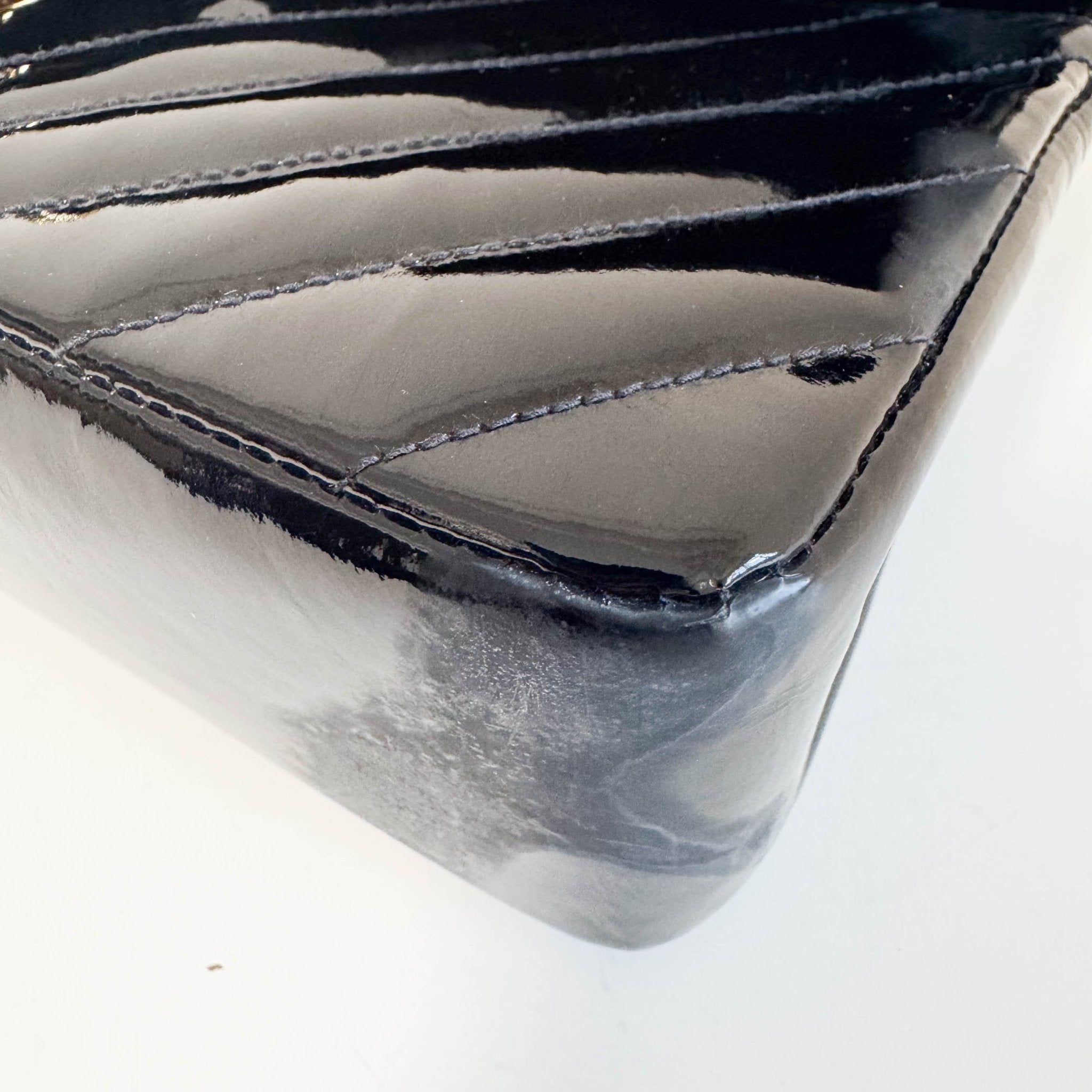 CHANEL Chevron Vernish Leather Chain Strap Shoulder Bag, in , Sold by HIVE PRELOVED - Shoulder Bags, ,