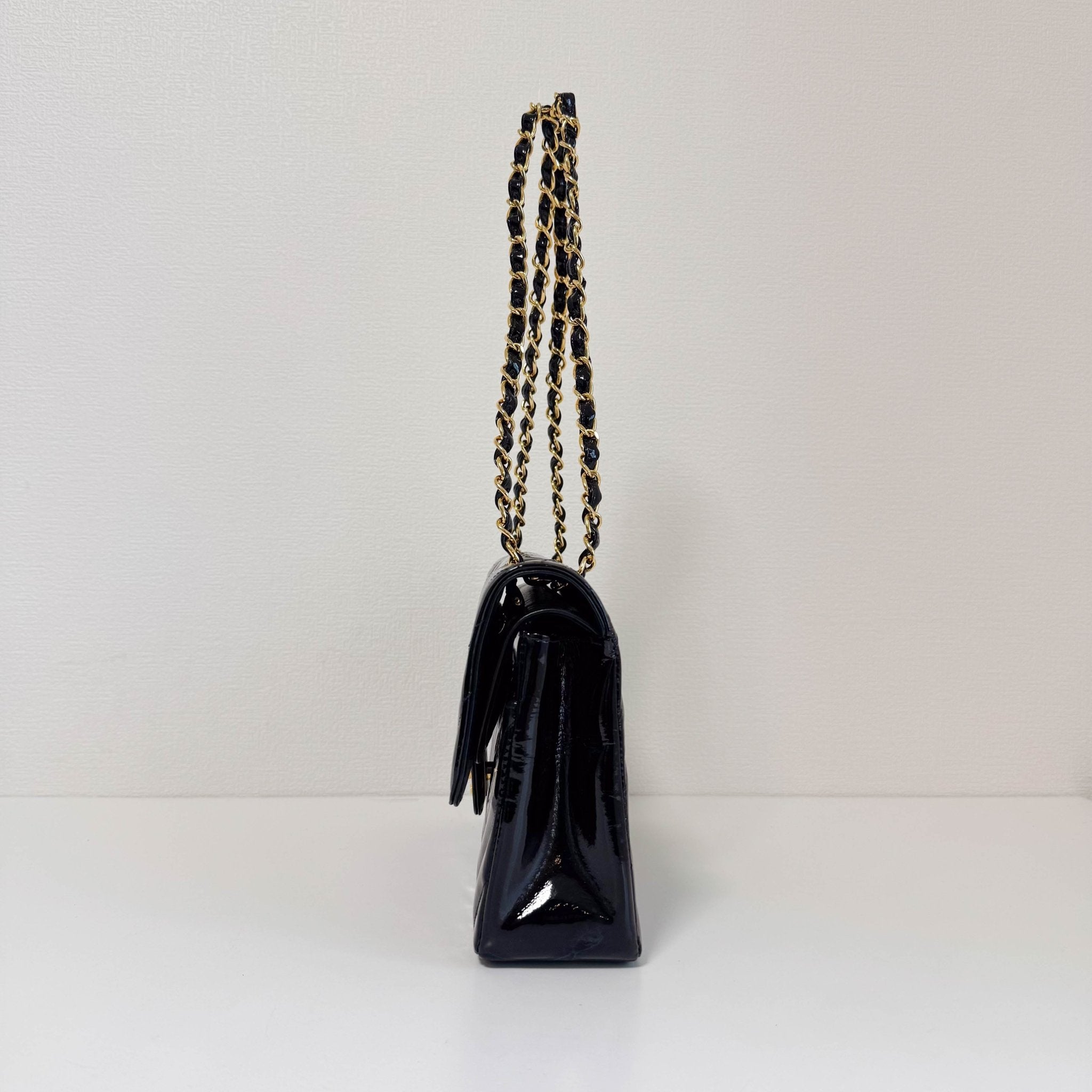 CHANEL Chevron Vernish Leather Chain Strap Shoulder Bag, in , Sold by HIVE PRELOVED - Shoulder Bags, ,