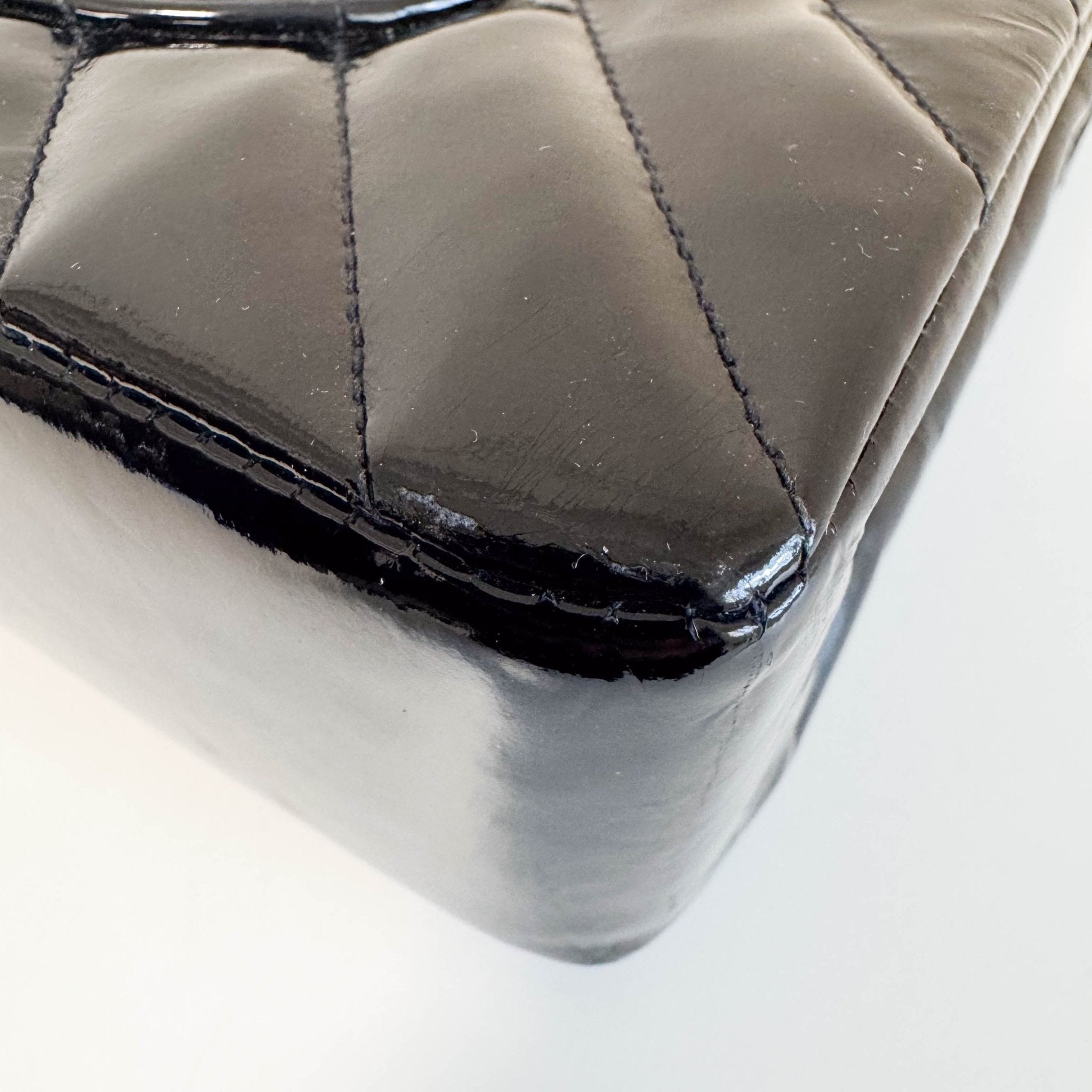 CHANEL Chevron Vernish Leather Chain Strap Shoulder Bag, in , Sold by HIVE PRELOVED - Shoulder Bags, ,