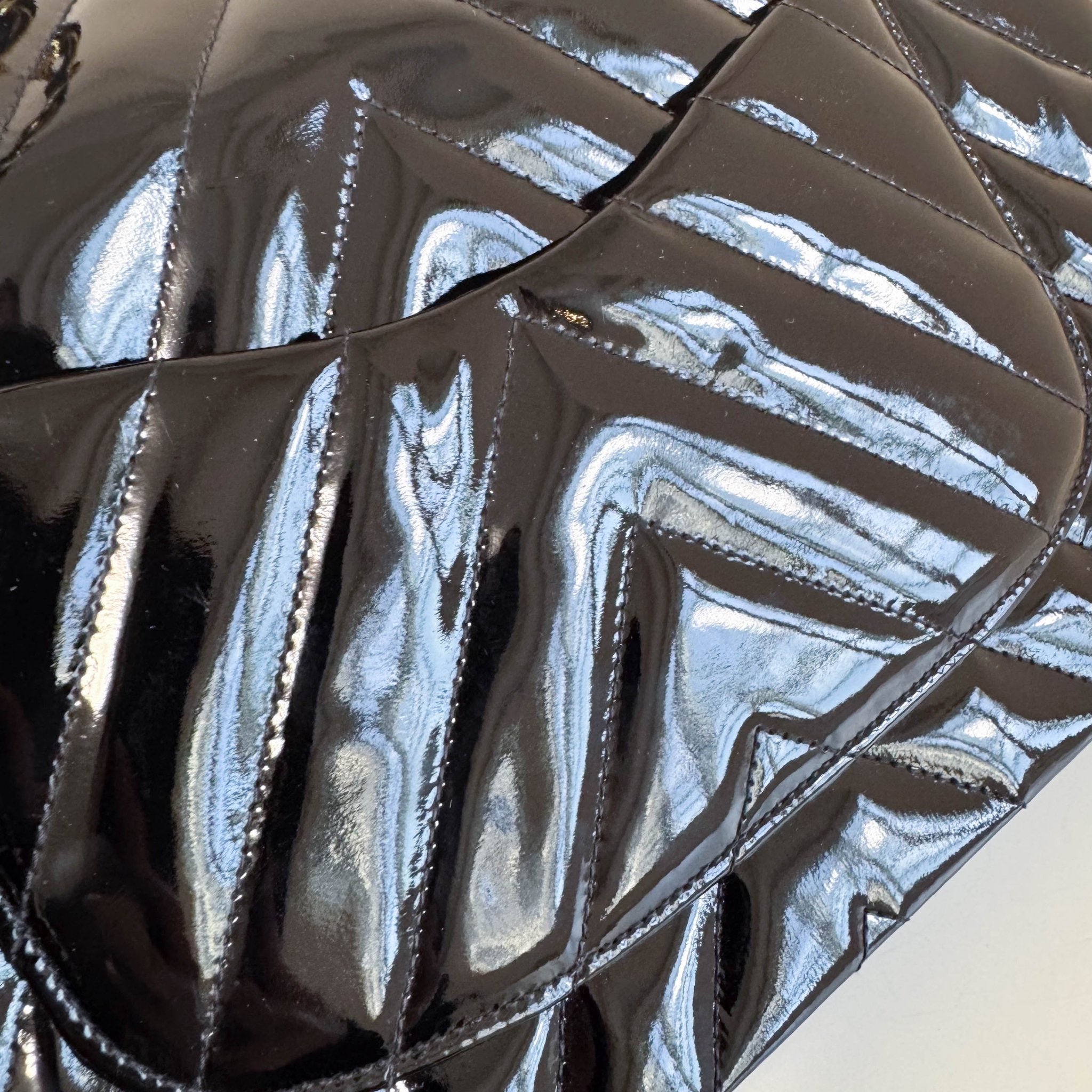 CHANEL Chevron Vernish Leather Chain Strap Shoulder Bag, in , Sold by HIVE PRELOVED - Shoulder Bags, ,