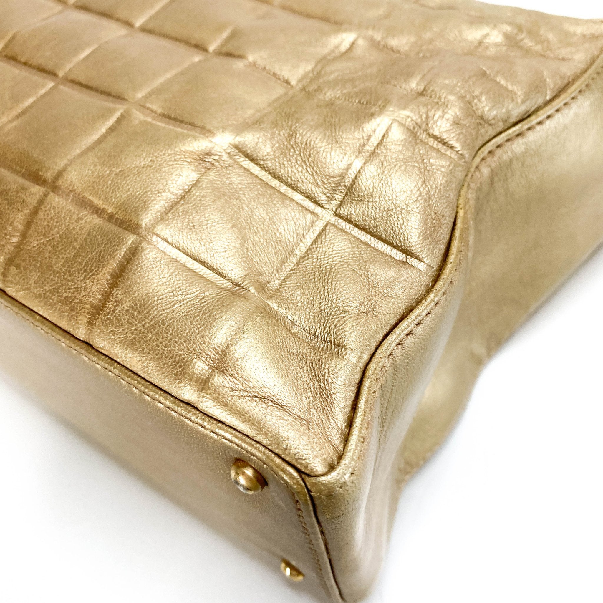 CHANEL Chocolate Bar Metal Gold Lambskin Shoulder Bag, in , Sold by HIVE PRELOVED - Shoulder Bags, ,