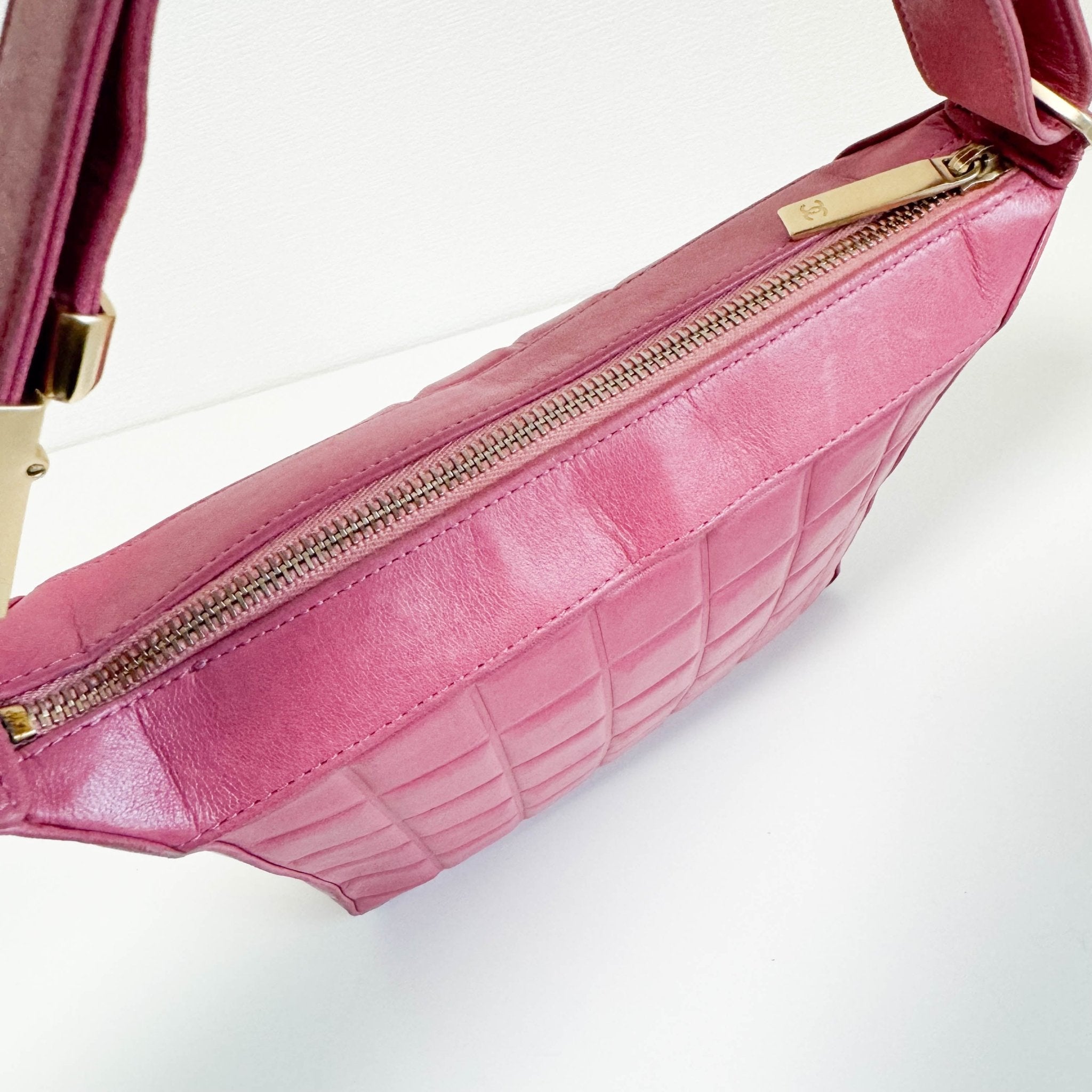 CHANEL Chocolate Bar Pink Lamb Leather Shoulder Bag, in , Sold by HIVE PRELOVED - Shoulder Bags, ,