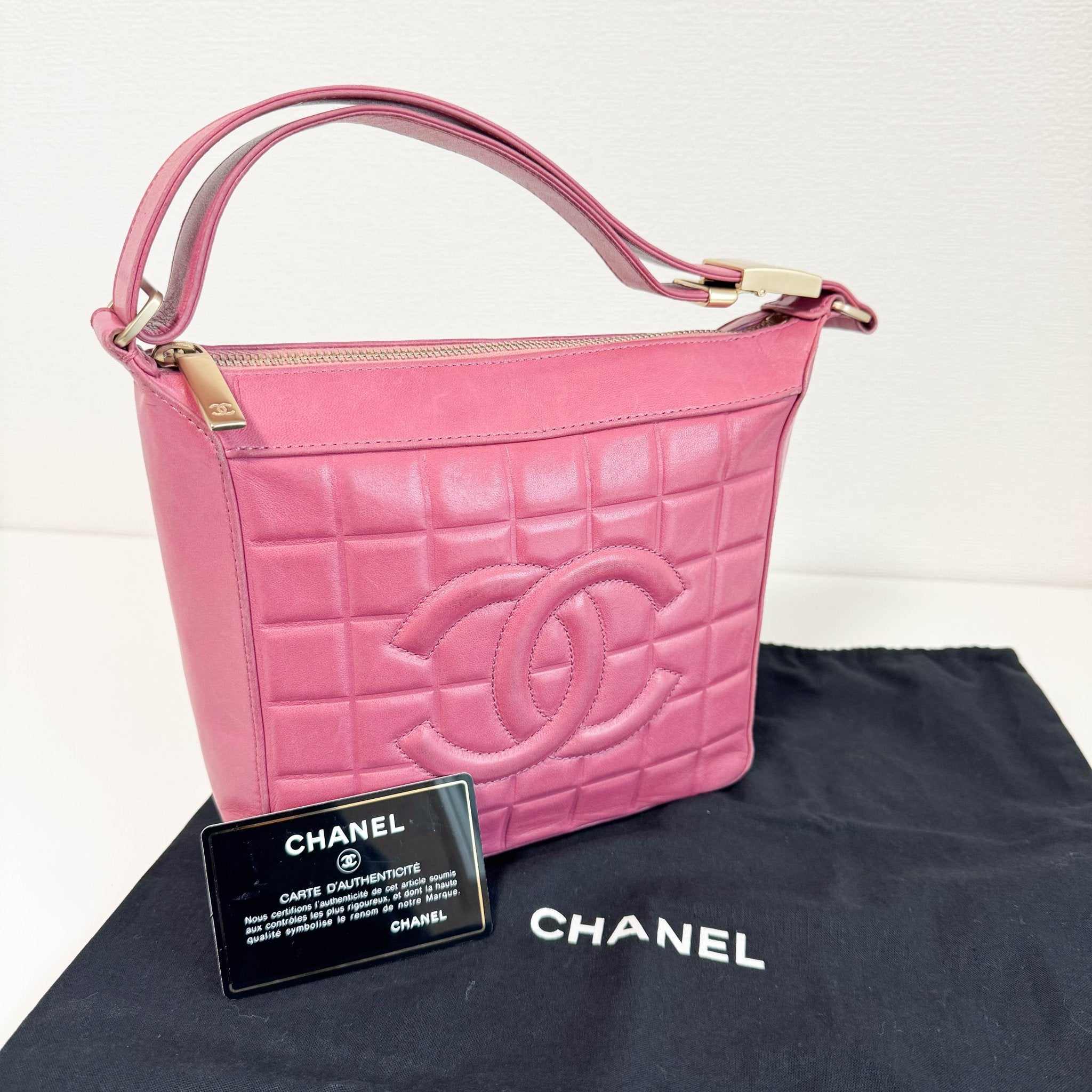 CHANEL Chocolate Bar Pink Lamb Leather Shoulder Bag, in , Sold by HIVE PRELOVED - Shoulder Bags, ,