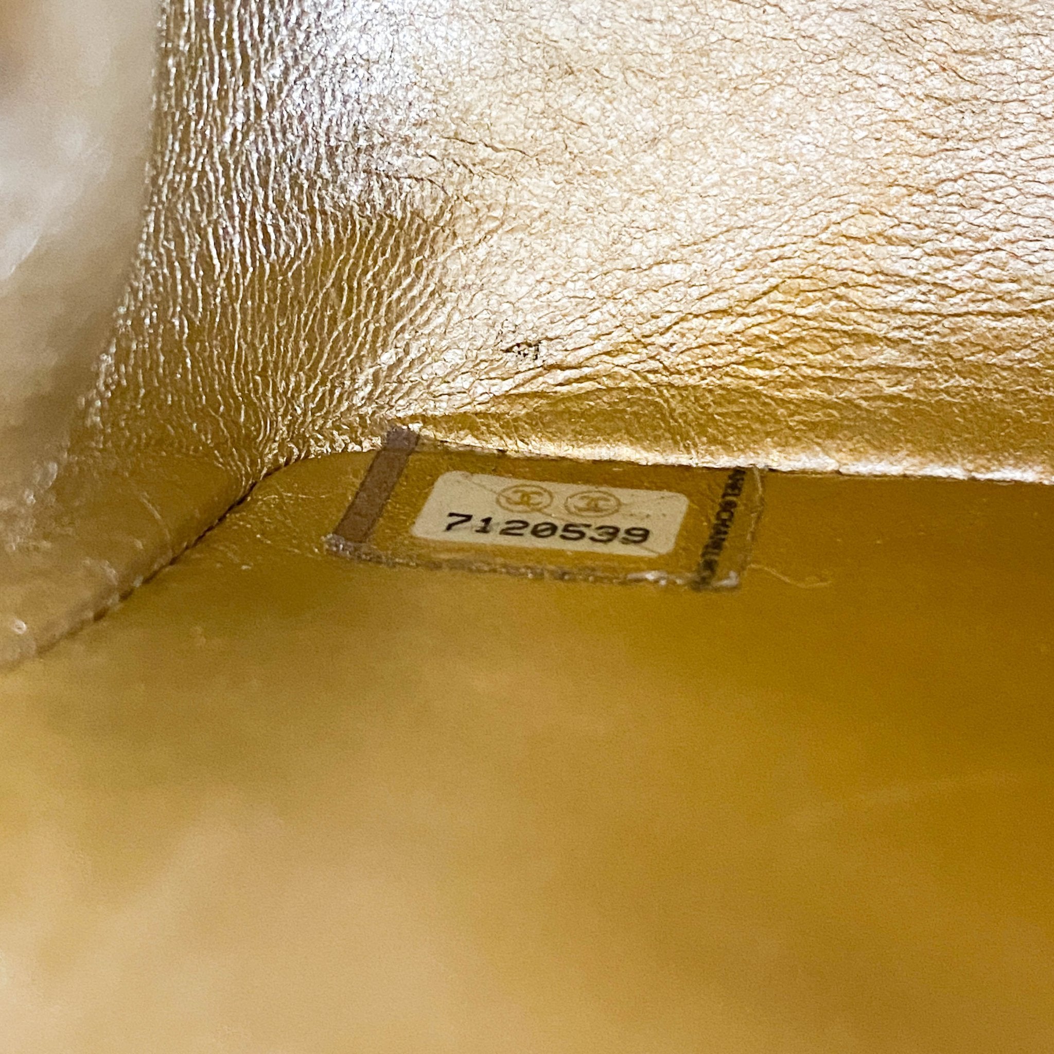 CHANEL Classic Flap Gold Lambskin Mini Gold Chain Shoulder Bag, in , Sold by HIVE PRELOVED - Crossbody bags, ,