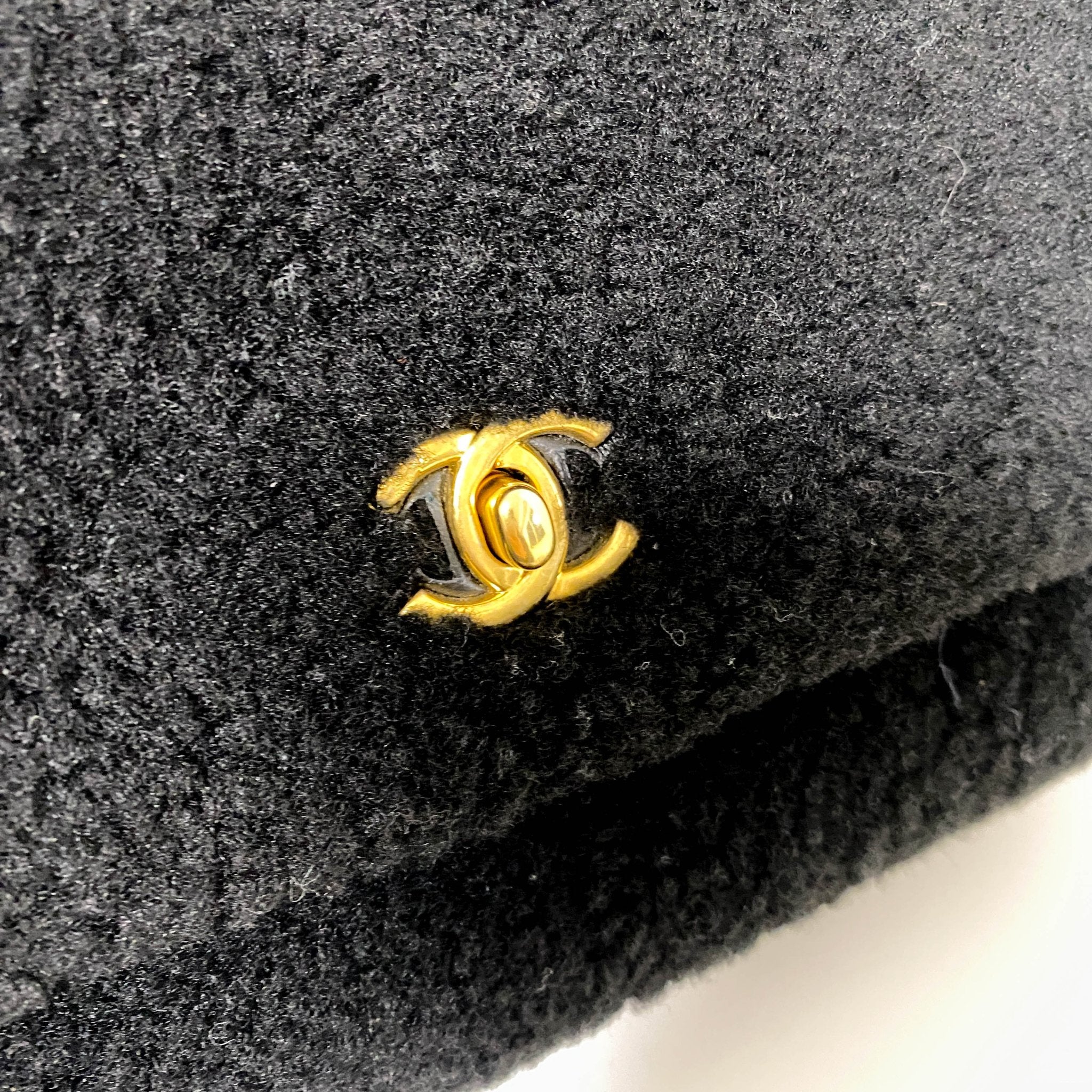 CHANEL Coco Handle 2016 - 2017 Black Shearling Top Handle Bag, in , Sold by HIVE PRELOVED - Handle Bags, ,