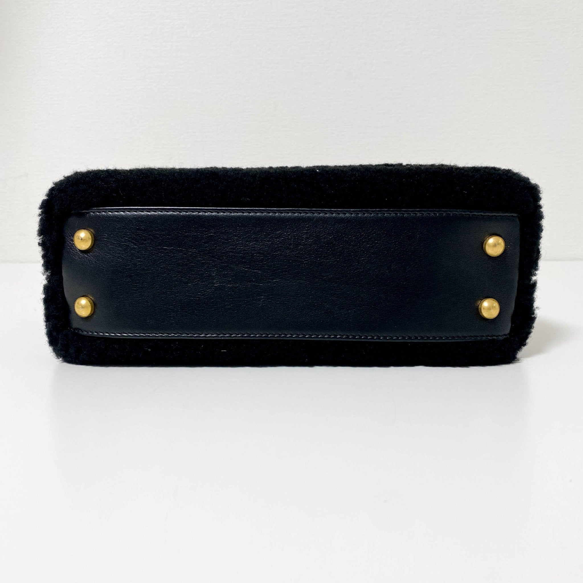 CHANEL Coco Handle 2016 - 2017 Black Shearling Top Handle Bag, in , Sold by HIVE PRELOVED - Handle Bags, ,