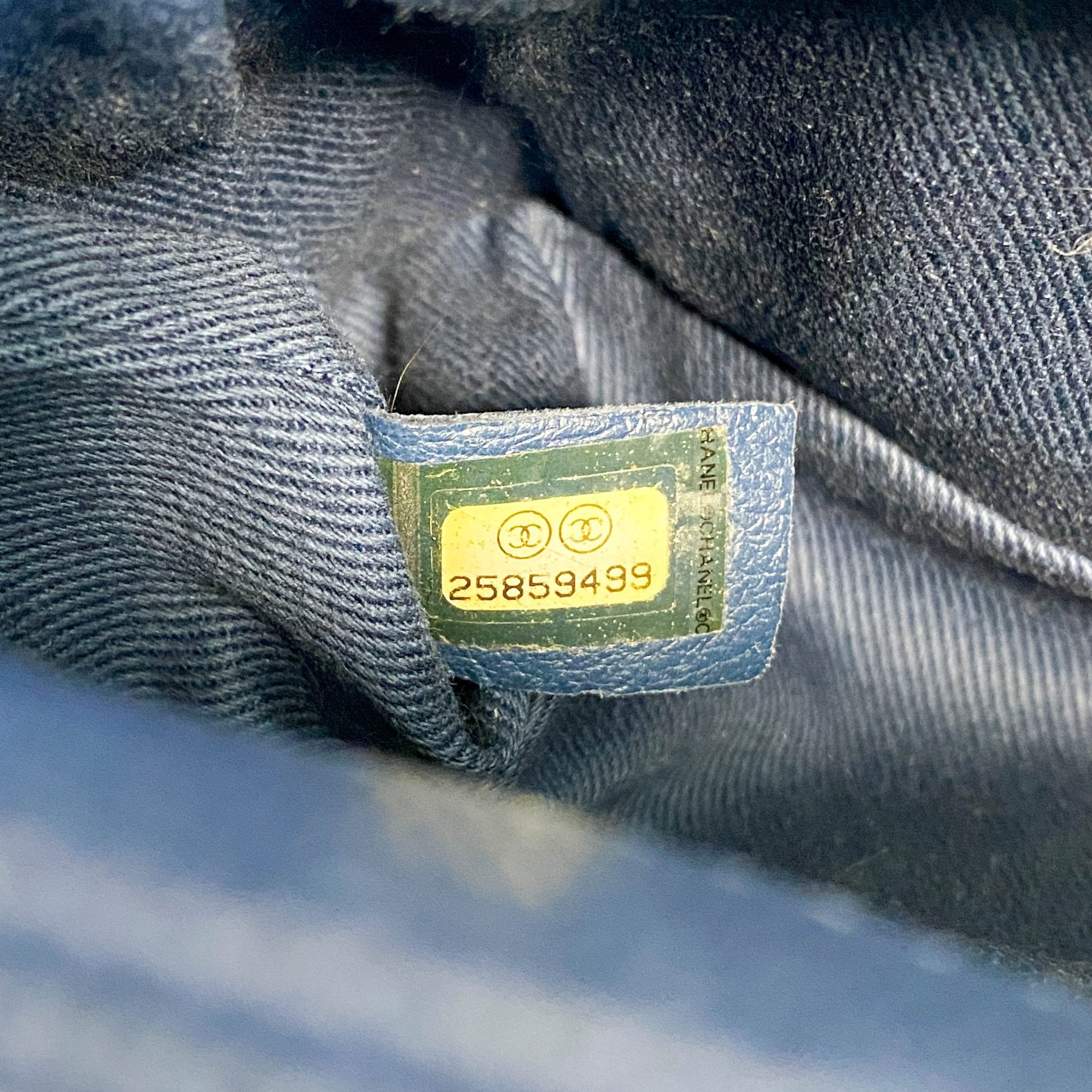 CHANEL Coco Handle Navy Grain Calf Leather Top Handle Bag with Gold Hardware, in Sold by HIVE PRELOVED Crossbody bags