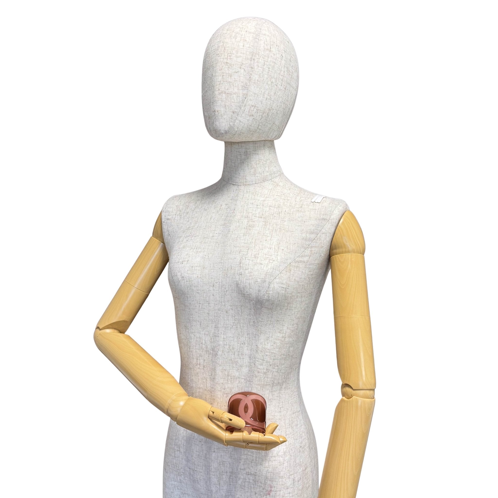 CHANEL Coco Pink Brown Plastic Bangle, in , Sold by HIVE PRELOVED - Bangles, ,