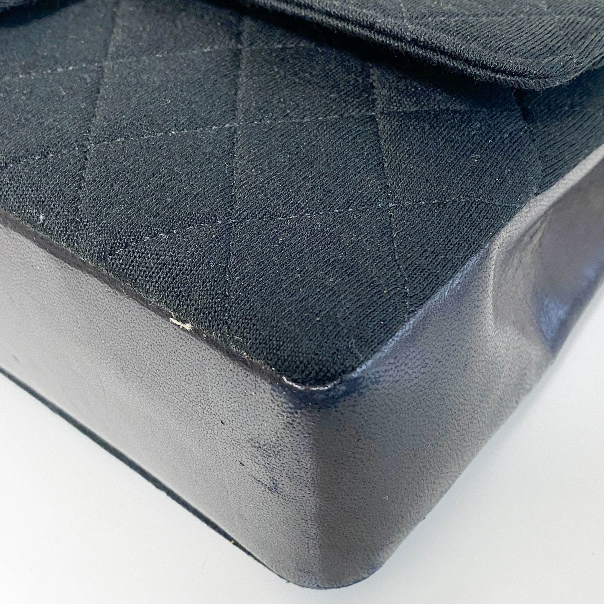 CHANEL Cotton Timeless Classic Quilted Double Flap Gold Chain Shoulder Bag, in , Sold by HIVE PRELOVED - Shoulder Bags, ,