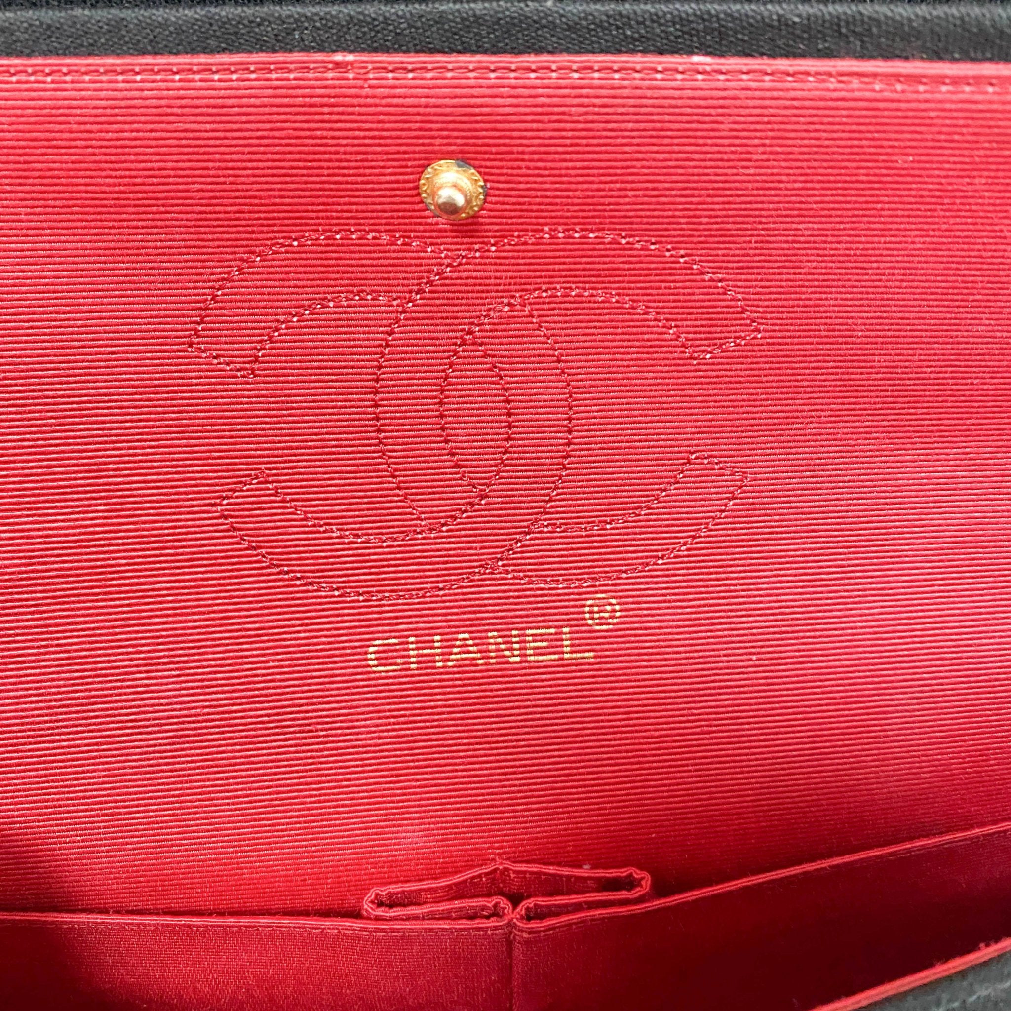 CHANEL Cotton Timeless Classic Quilted Double Flap Gold Chain Shoulder Bag, in , Sold by HIVE PRELOVED - Shoulder Bags, ,