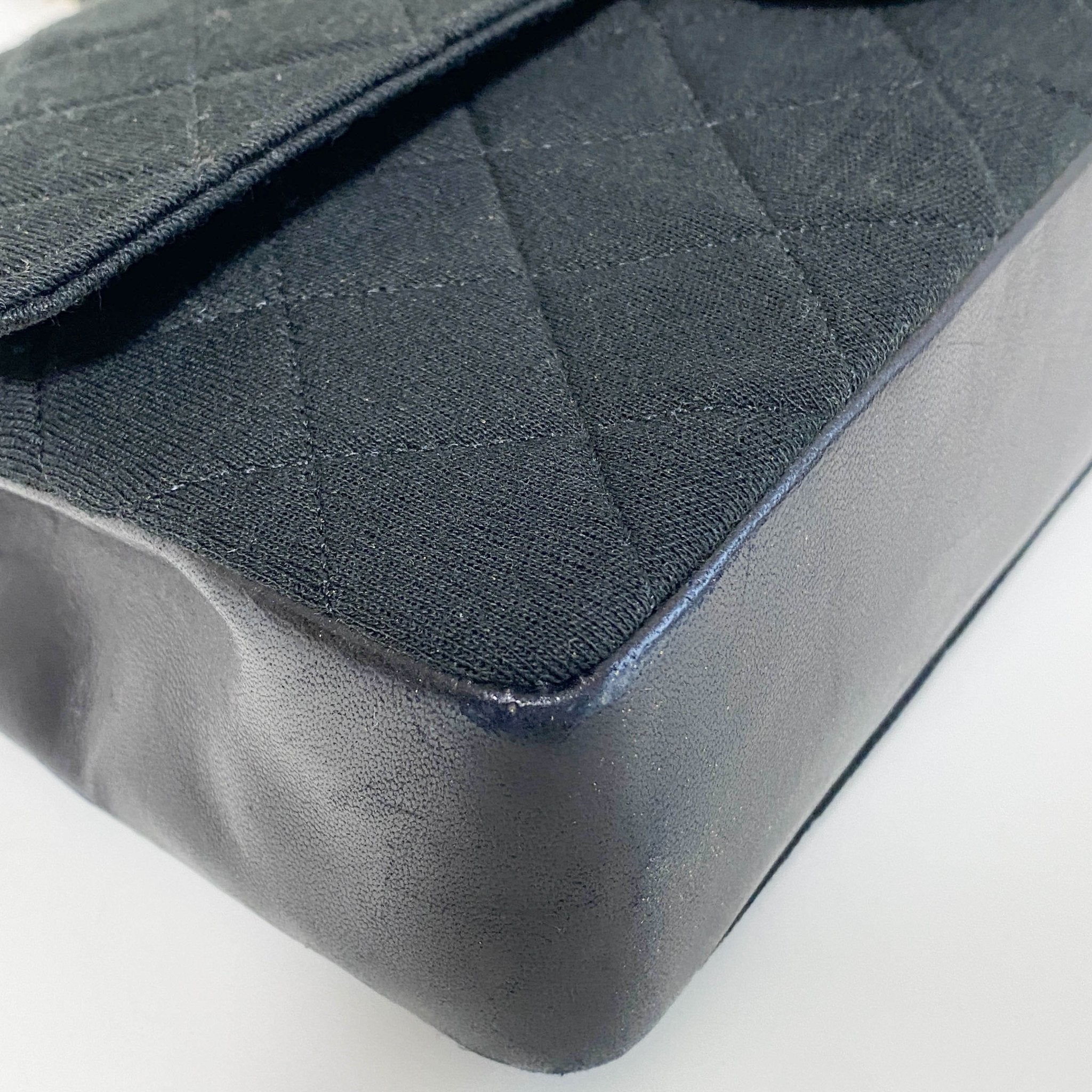 CHANEL Cotton Timeless Classic Quilted Double Flap Gold Chain Shoulder Bag, in , Sold by HIVE PRELOVED - Shoulder Bags, ,