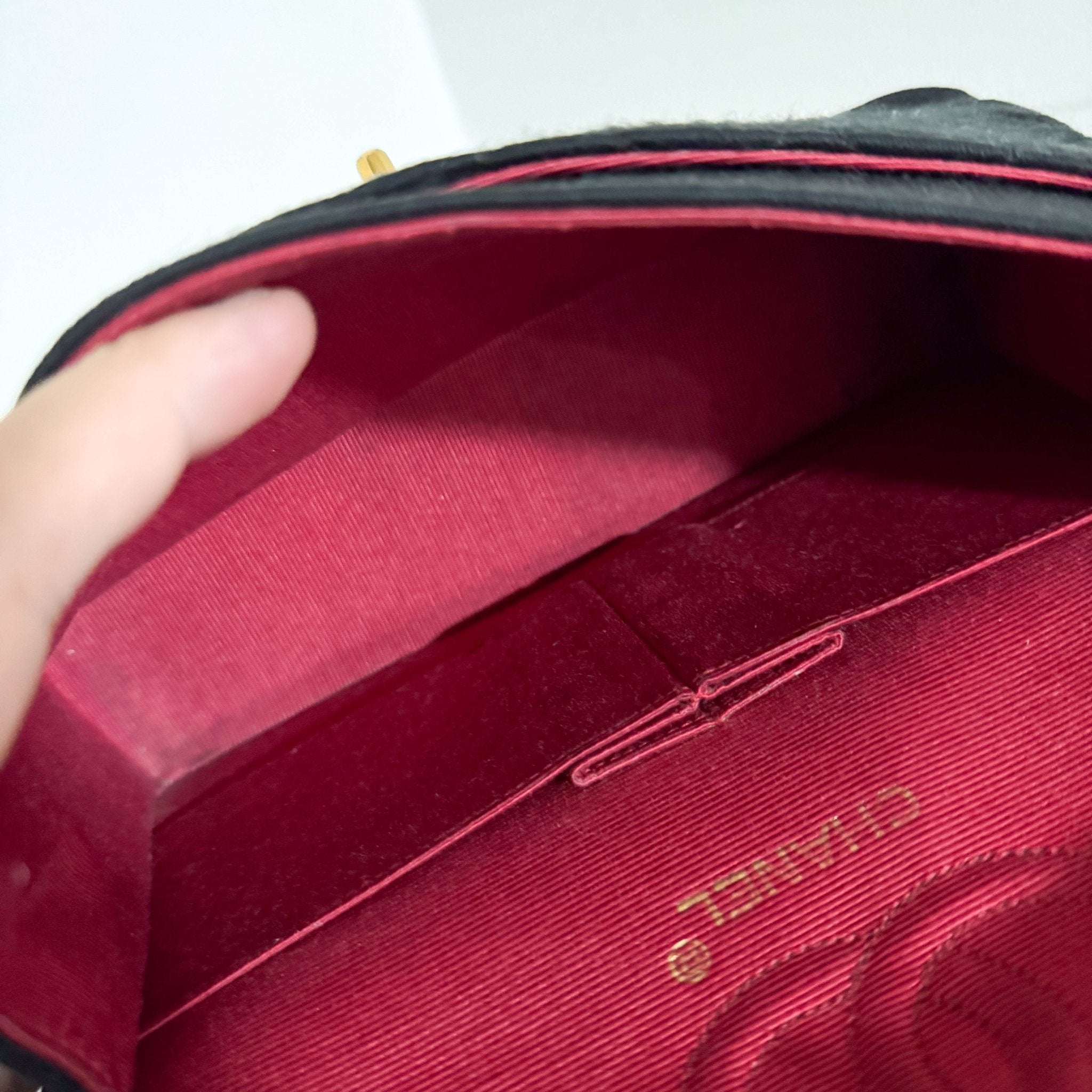 CHANEL Cotton Timeless Classic Quilted Double Flap Shoulder Bag Double Chain Gold Hardware, in , Sold by HIVE PRELOVED