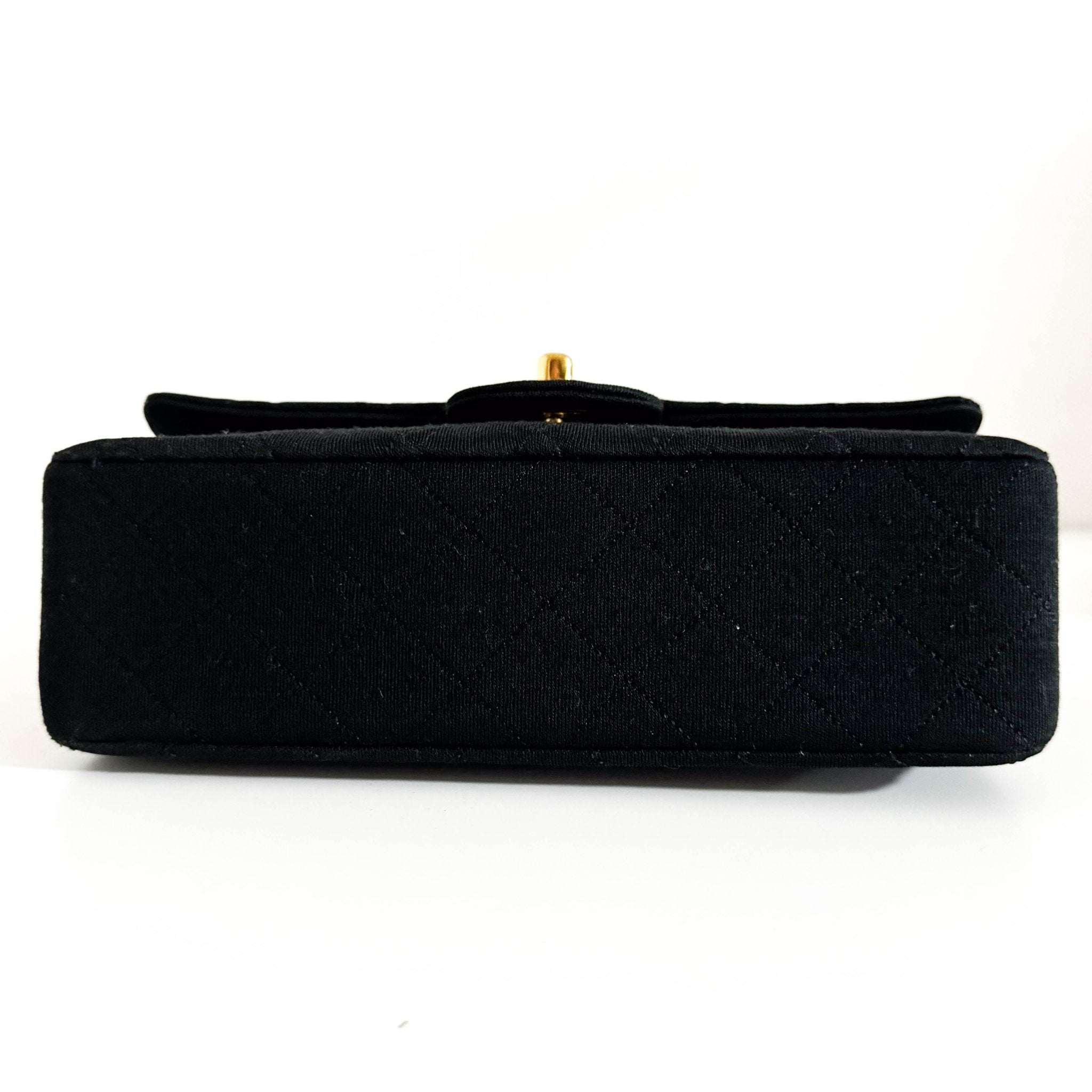 CHANEL Cotton Timeless Classic Quilted Double Flap Shoulder Bag Double Chain Gold Hardware, in , Sold by HIVE PRELOVED